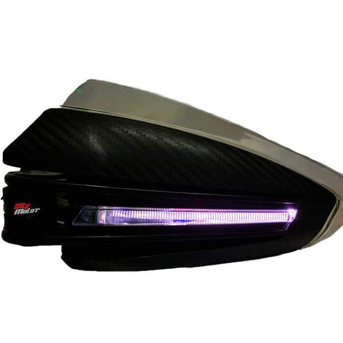 cubre puños led carbono