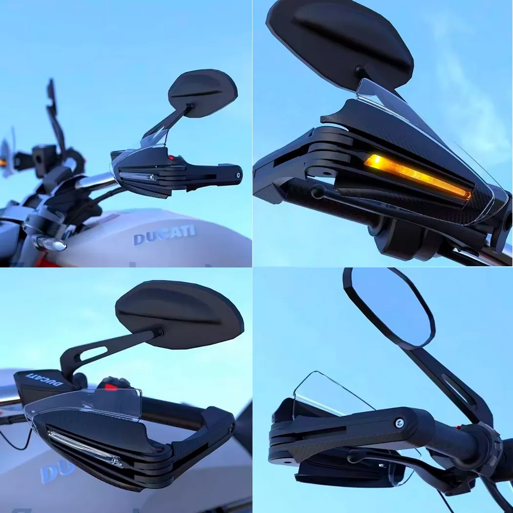 Cubre Puños Led Carbono - Imagen 8