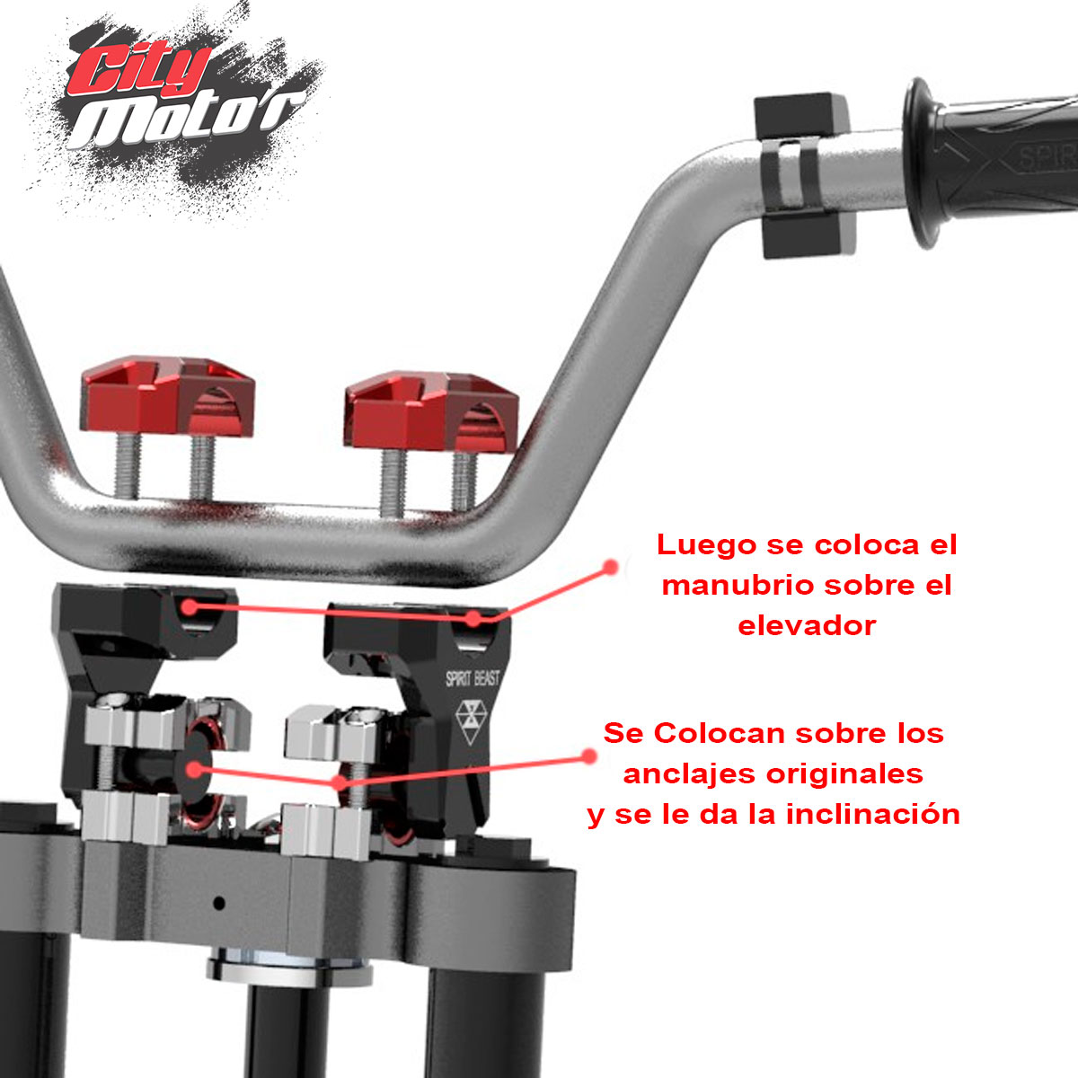 Elevadores Manubrio Reclinable 22/28mm - Imagen 3