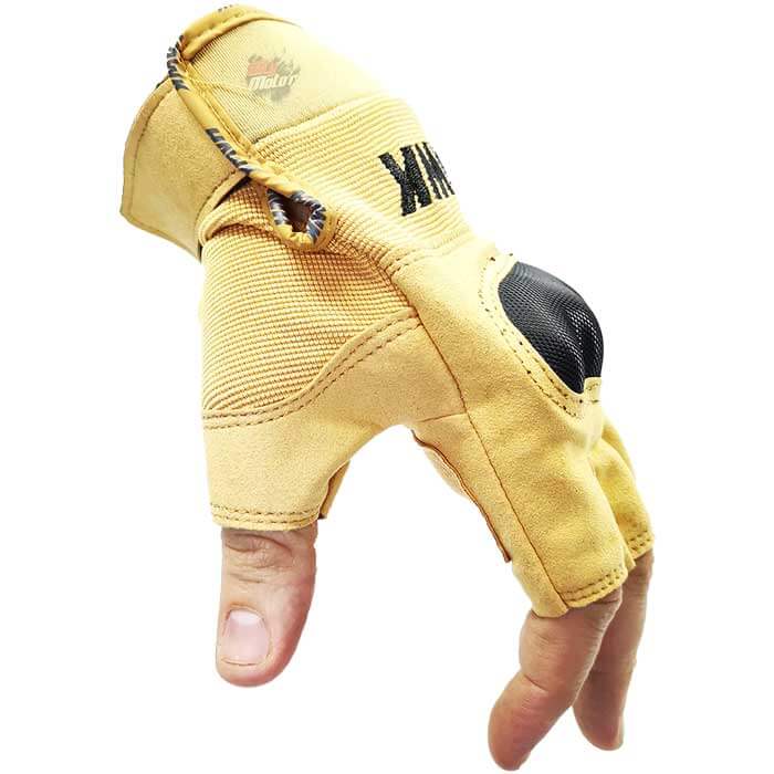 guantes para moto hawk sin dedos