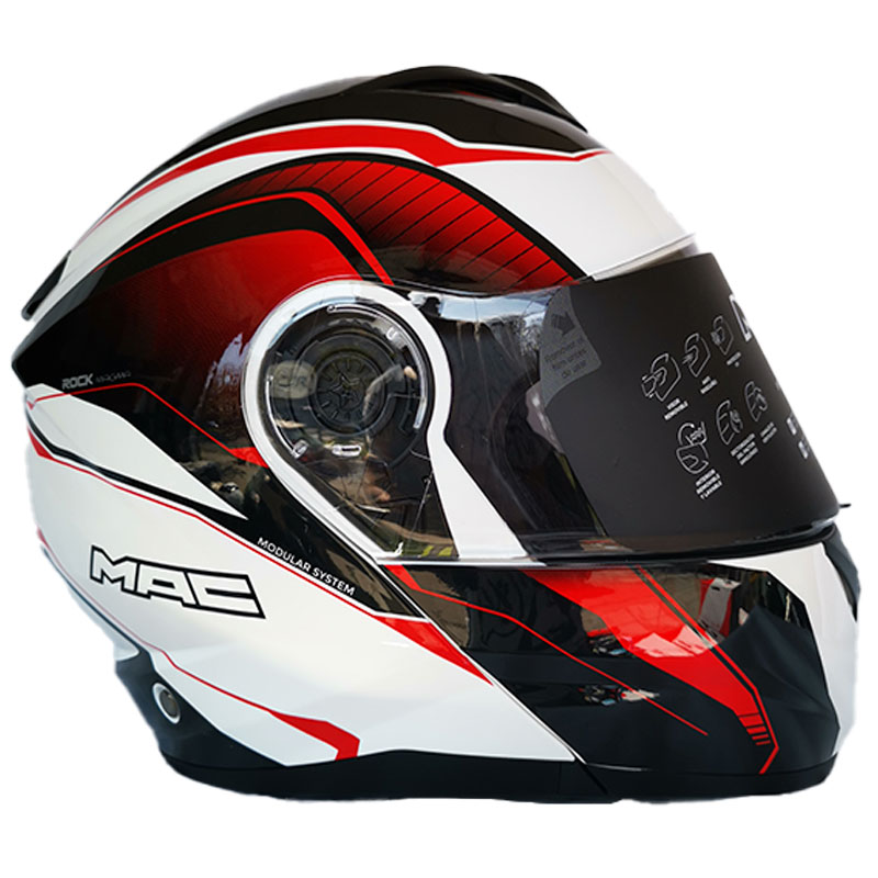 Casco Mac Rock Magma Blanco