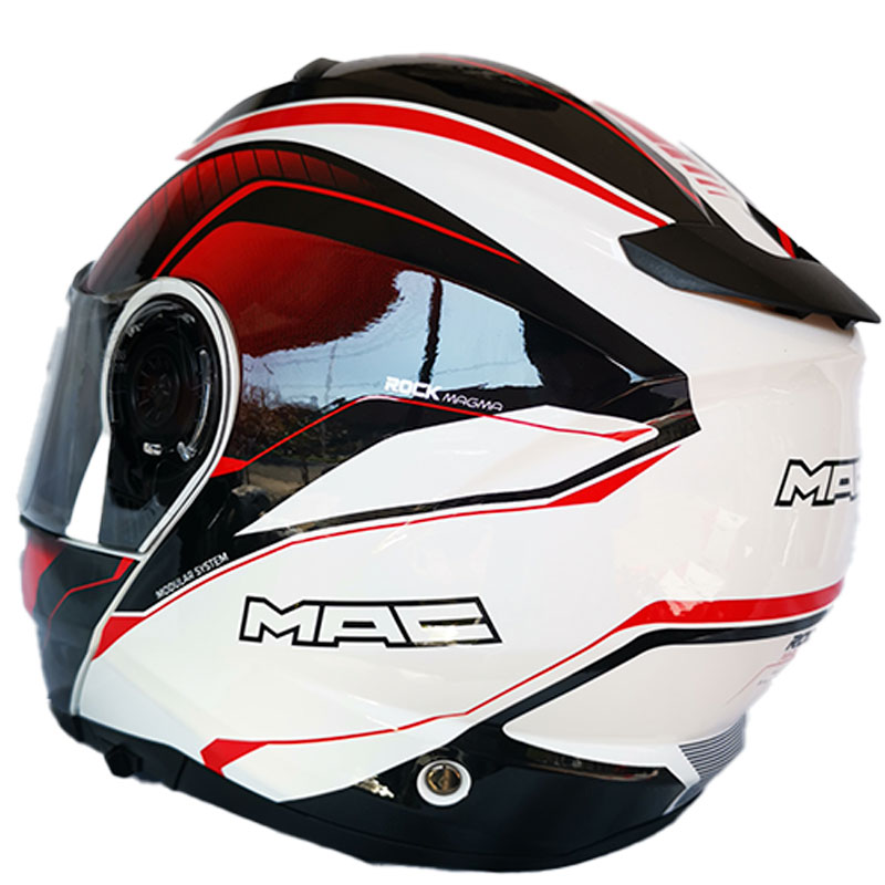 Casco Mac Rock Magma Blanco - Imagen 4