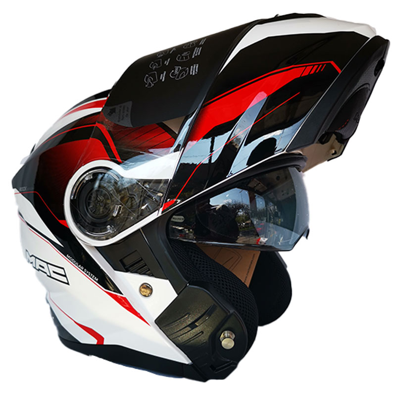 Casco Mac Rock Magma Blanco - Imagen 5