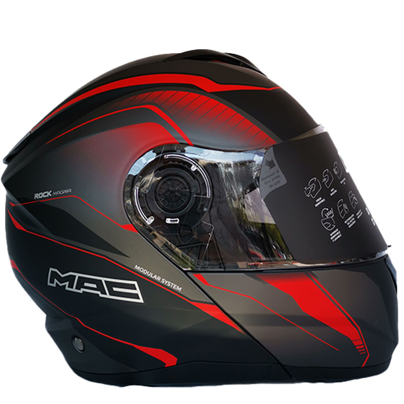 Casco MAC Magma Negro