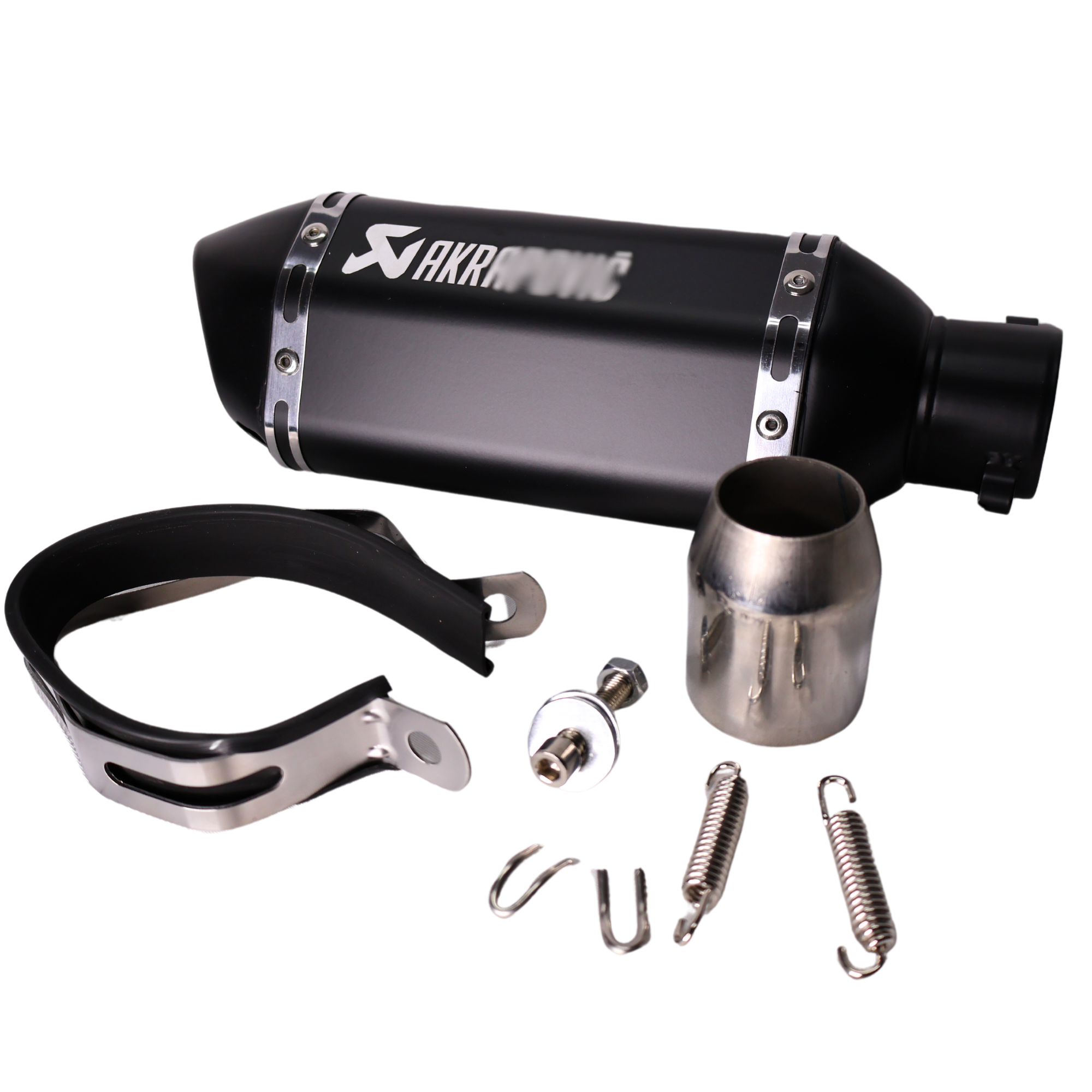 Escape Akrapovic 30cm Negro + Curva KTM Duke 250 - 390 - Imagen 4