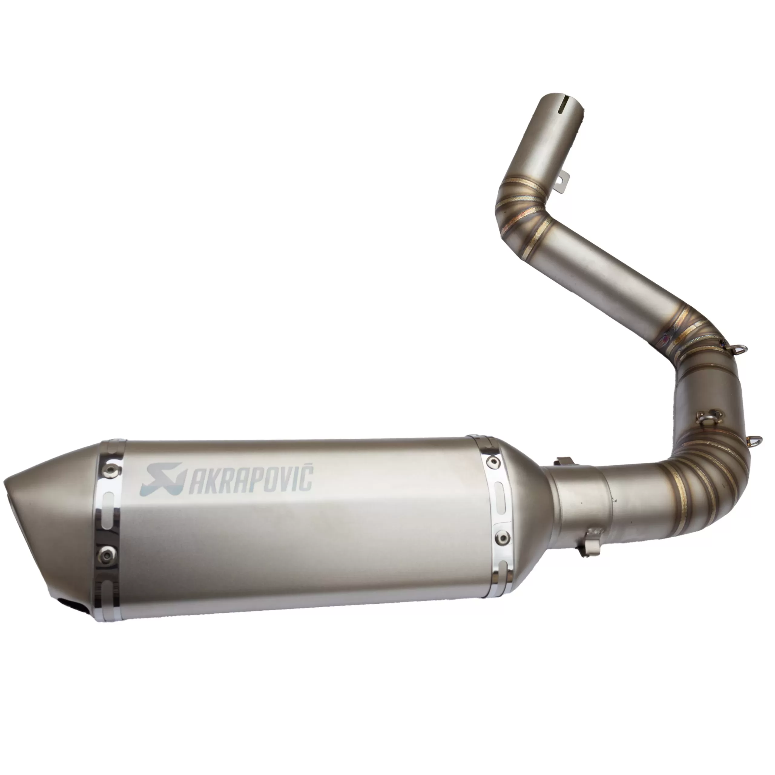 Escape Akrapovic 37cm Gris + Curva KTM Duke 200