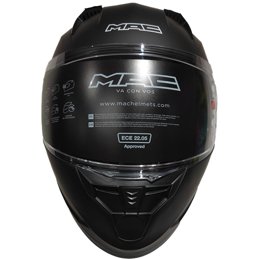 Casco Mac Bass - Negro Mate - Imagen 2