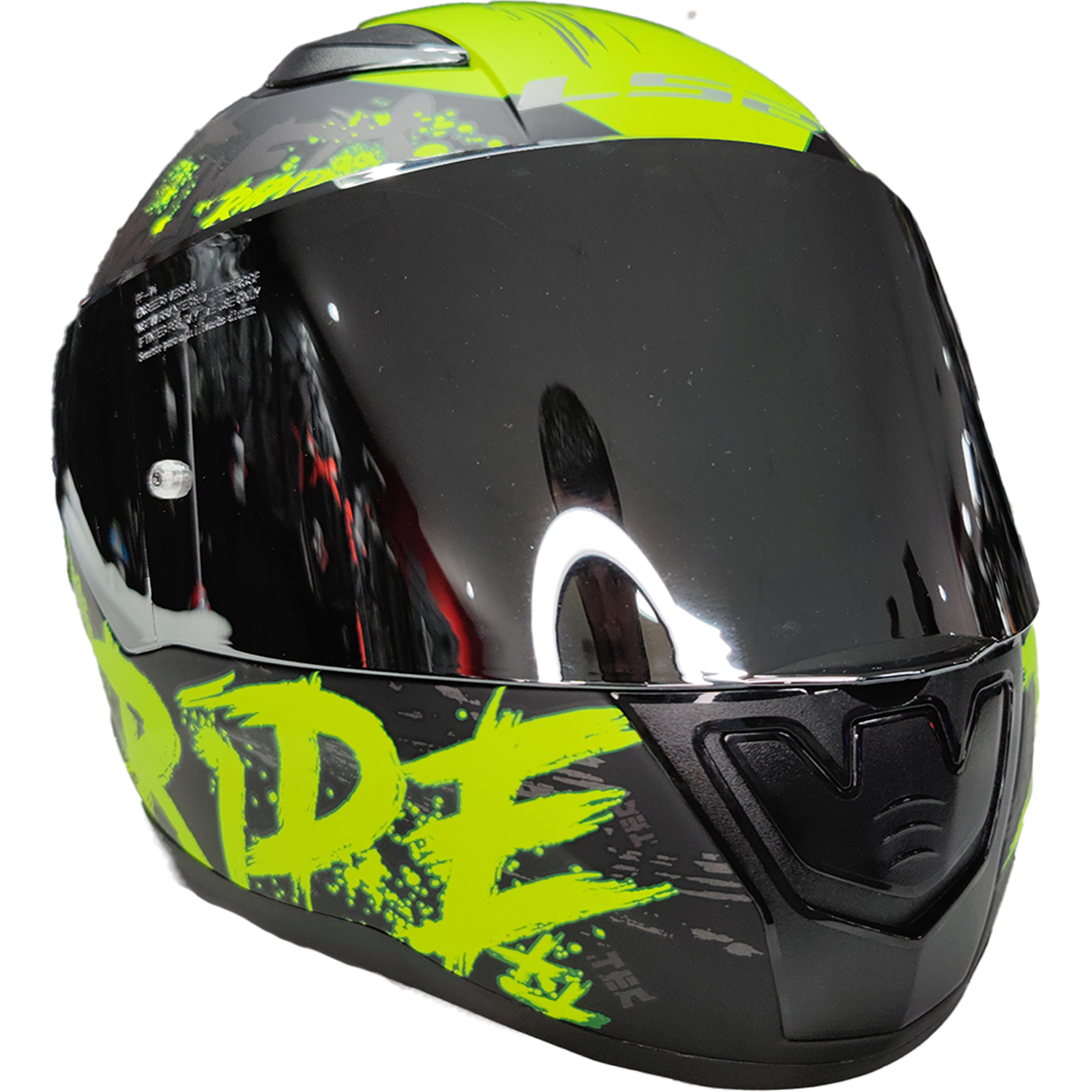 Casco LS2 353 Rapid Naughty Negro Amarillo Mate - Imagen 2