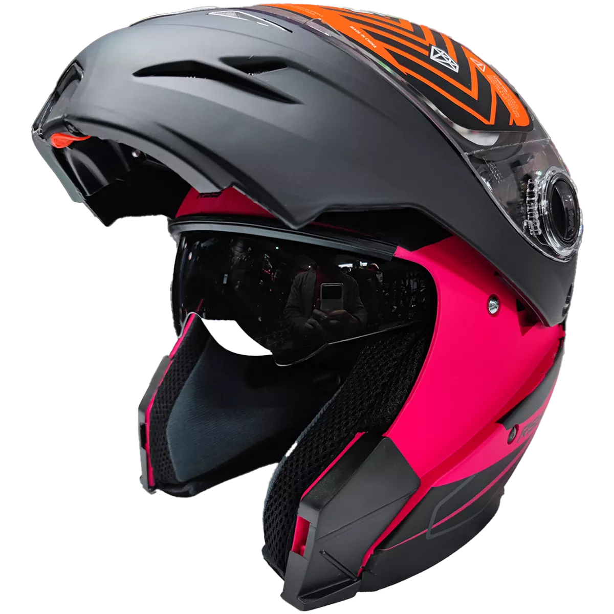Casco Rebatible Hawk RS5 Vector Resistance Fucsia
