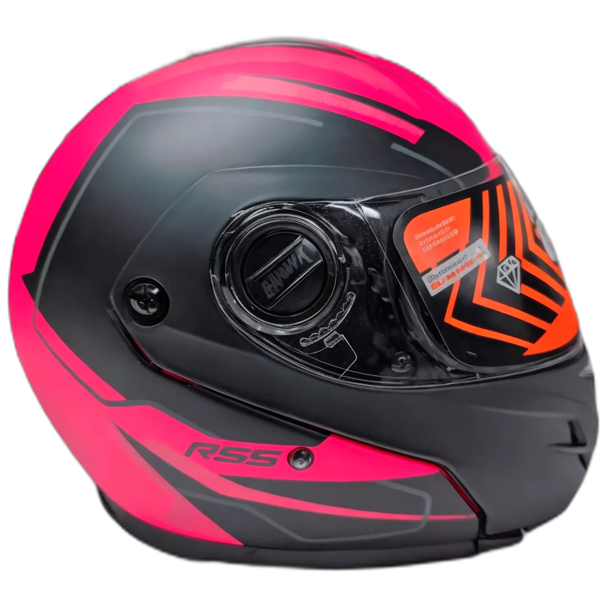 Casco Rebatible Hawk RS5 Vector Resistance Fucsia - Imagen 4