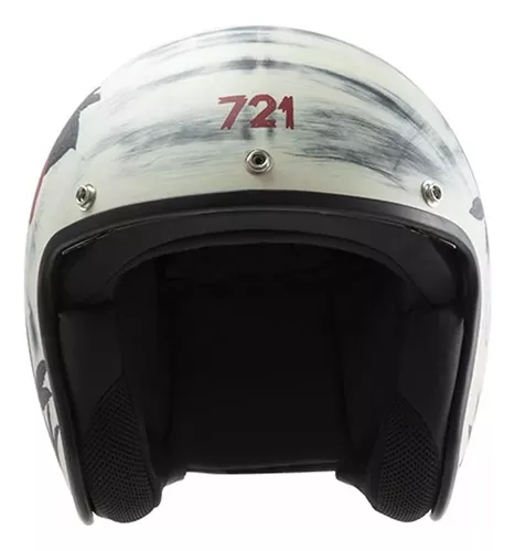 Casco Abierto Hawk 721 Ohana Rojo - Imagen 2