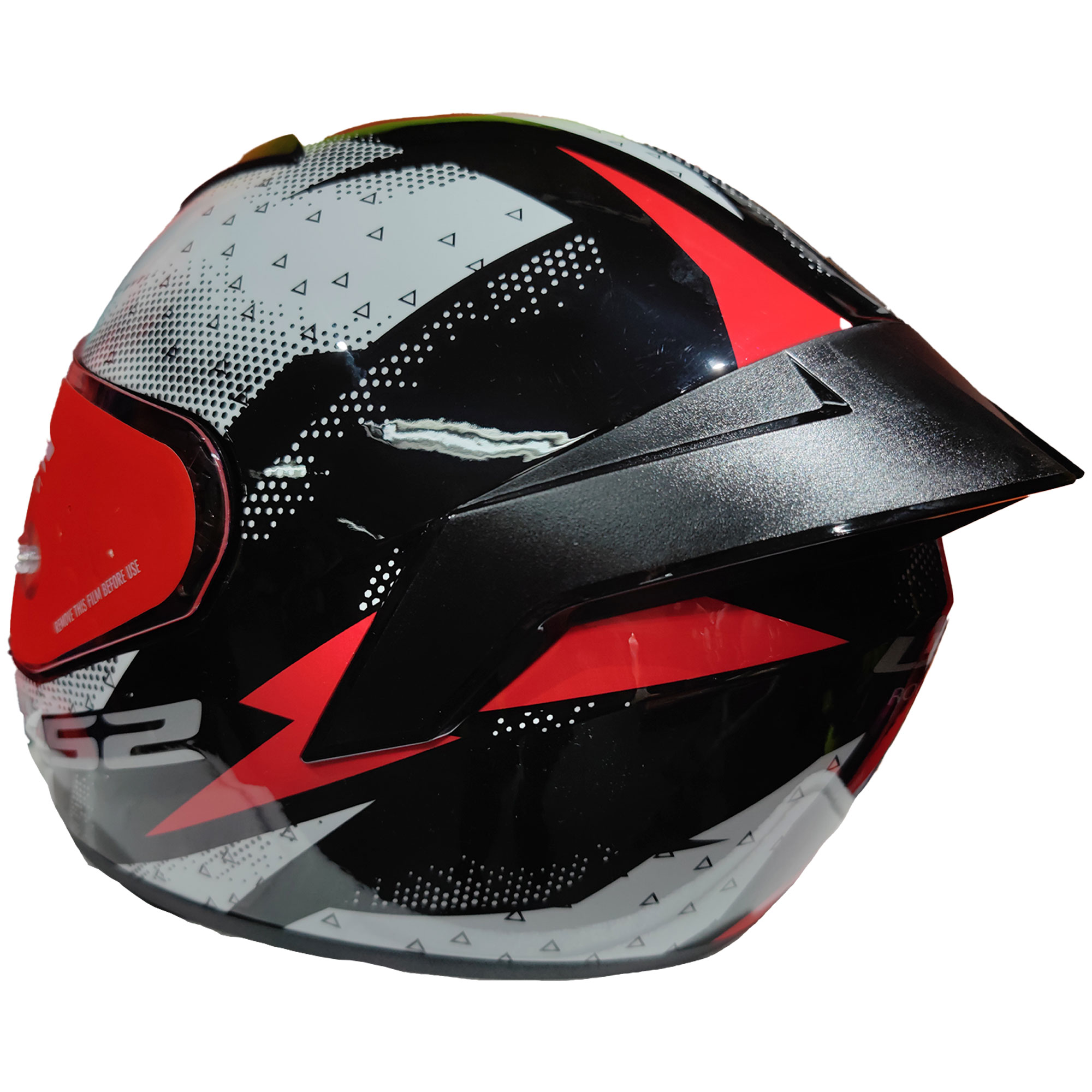 Casco Ls2 352 Stinger Spoiler Blanco/Rojo - Imagen 2