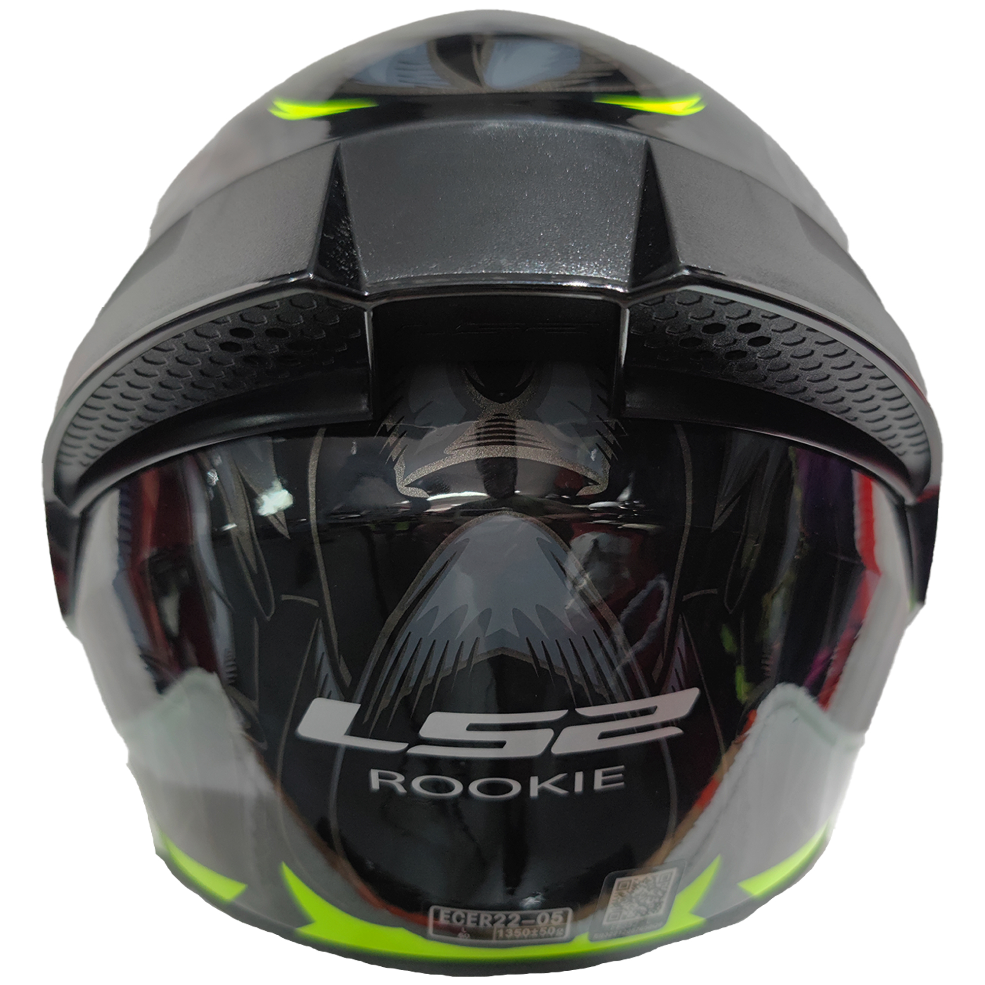 Casco Ls2 352 Stinger Spoiler Negro/Amarillo - Imagen 4