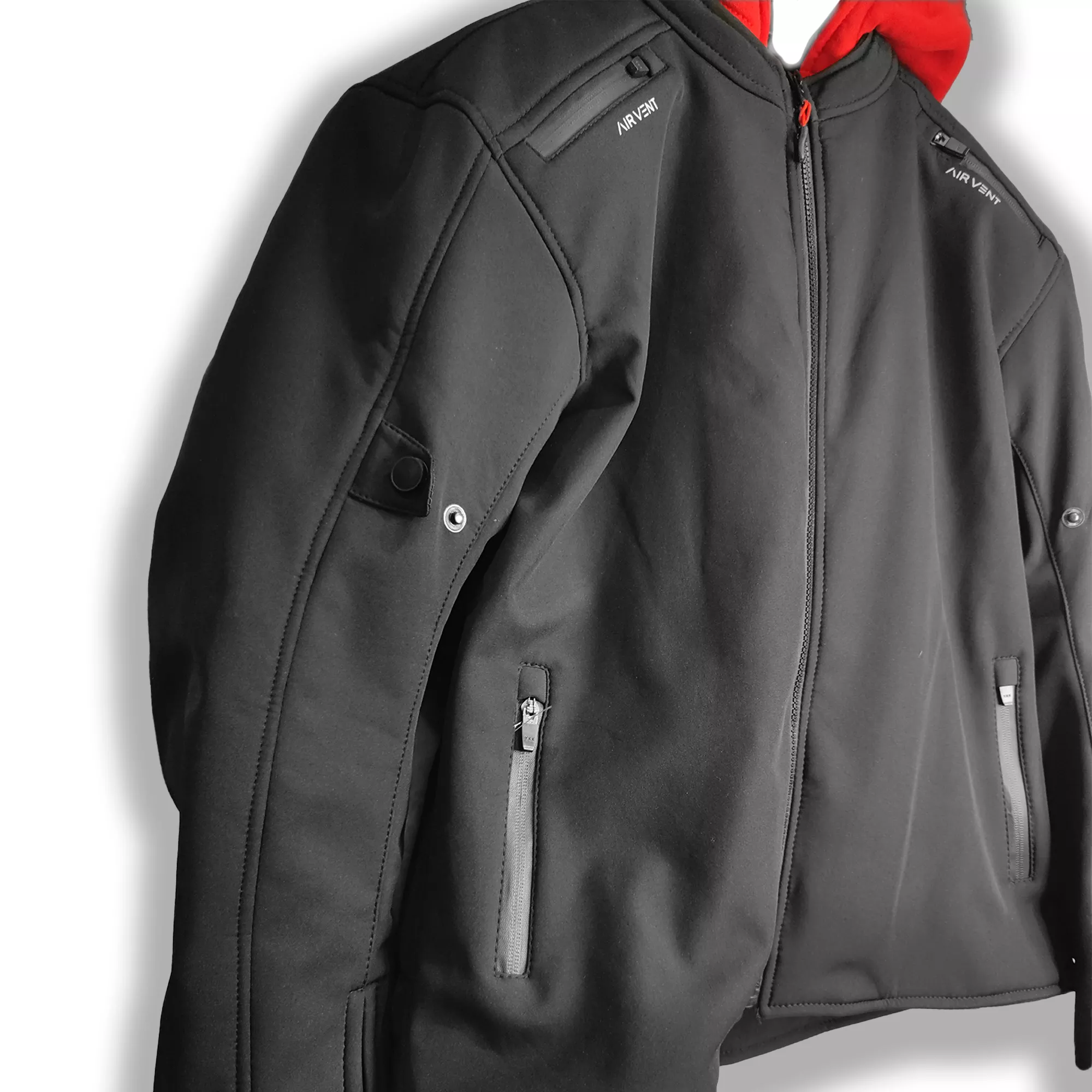 Campera JyV Race Corvo Negra y Roja - Imagen 3