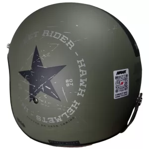 Casco Hawk 721 Street Rider Verde Militar