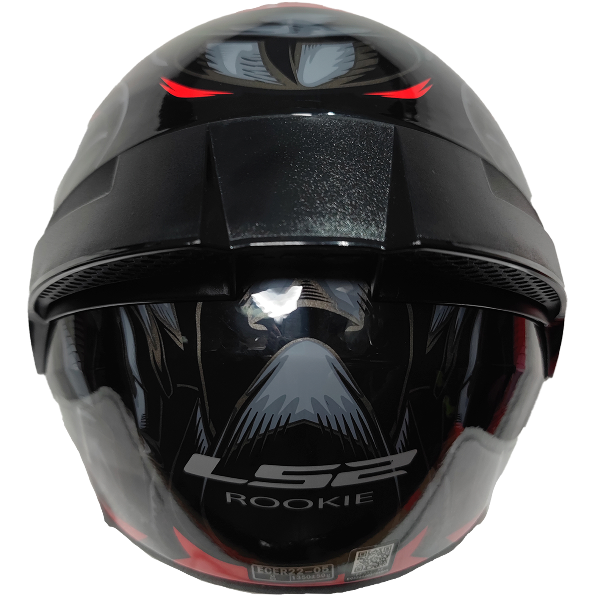 Casco Ls2 352 Stinger Spoiler Negro/Rojo - Imagen 4