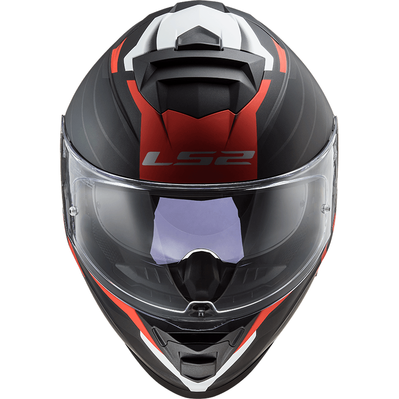 Casco LS2 800 Storm Nerve Negro/Rojo Mate - Imagen 2