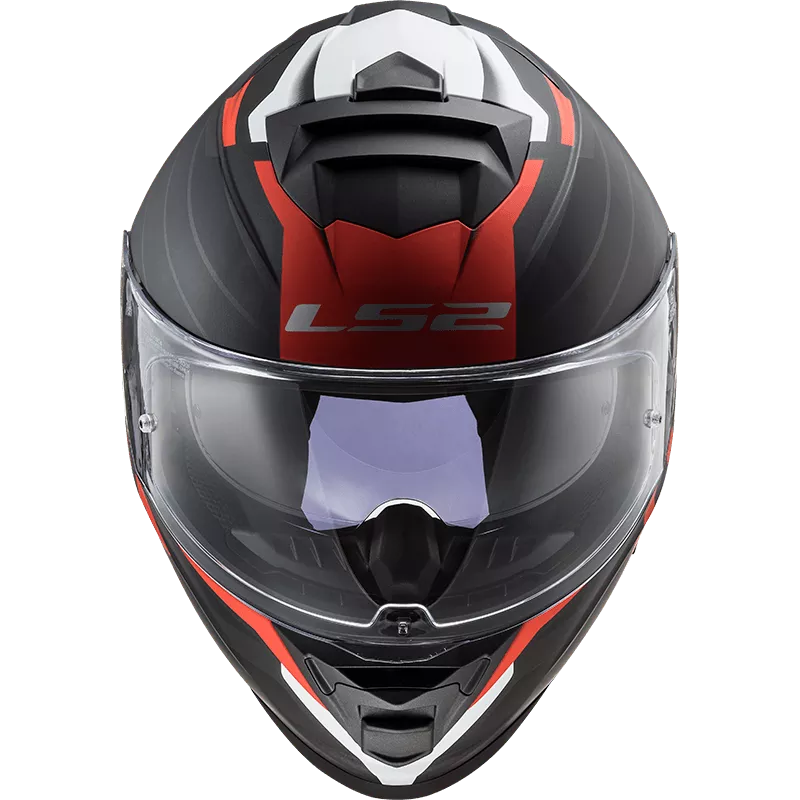 Casco LS2 800 Storm Nerve Negro/Rojo Mate - Imagen 5