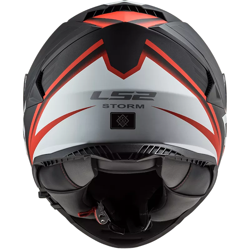 Casco LS2 800 Storm Nerve Negro/Rojo Mate - Imagen 4