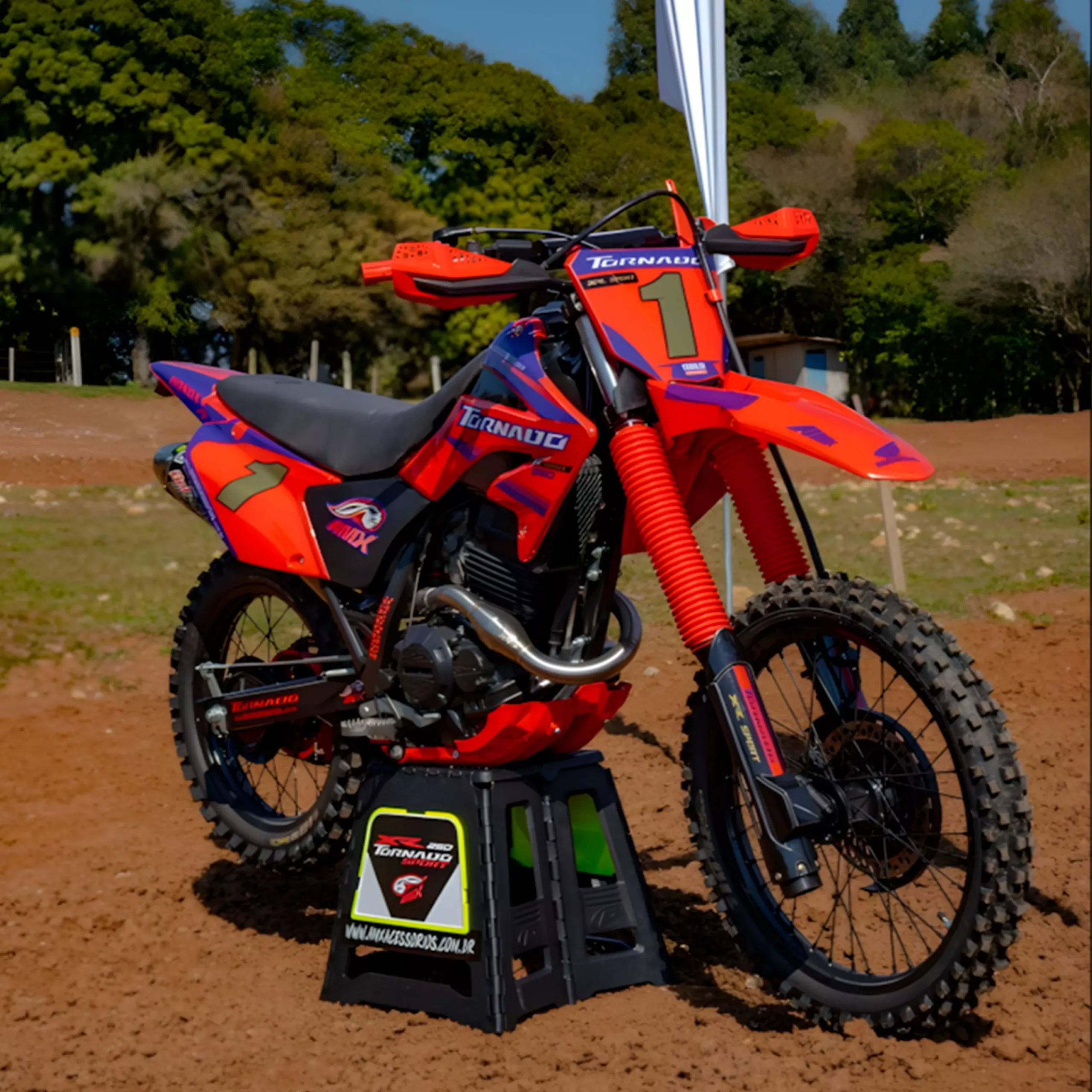Kit Plasticos Honda Tornado Sin Faro Negro - Imagen 2