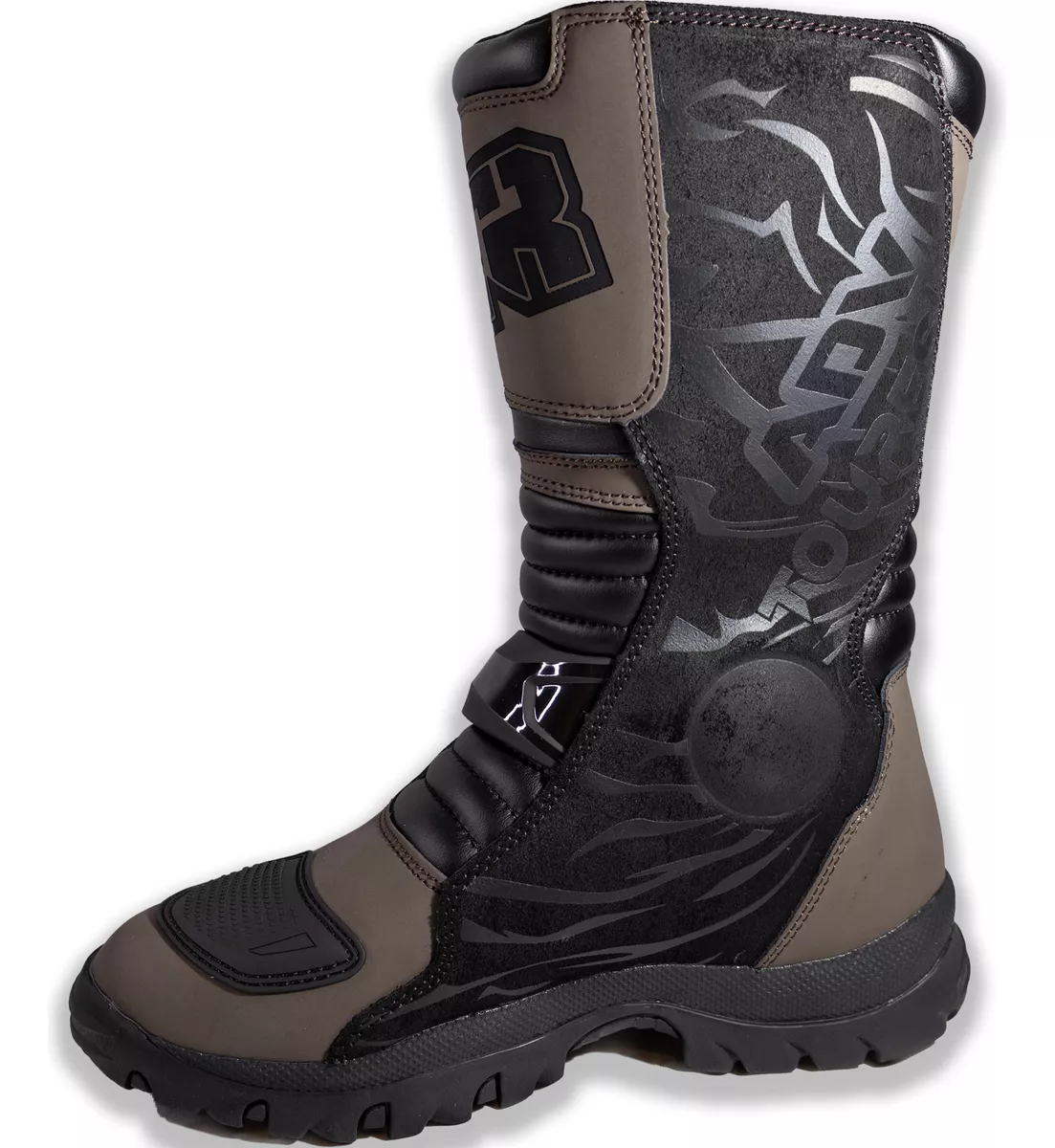 Botas Motocross / Enduro Tiger Racing ADV Marron - Imagen 5