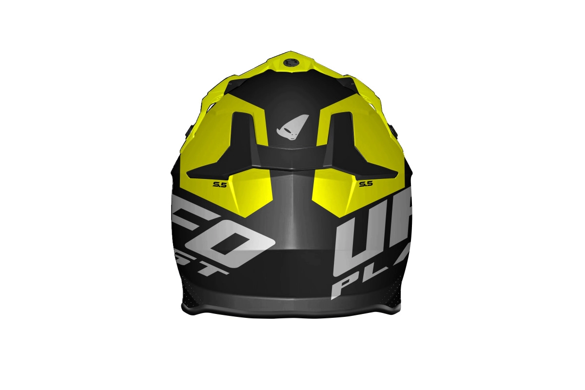 Casco Ufo Intrepid Amarillo Negro S5 - Imagen 5