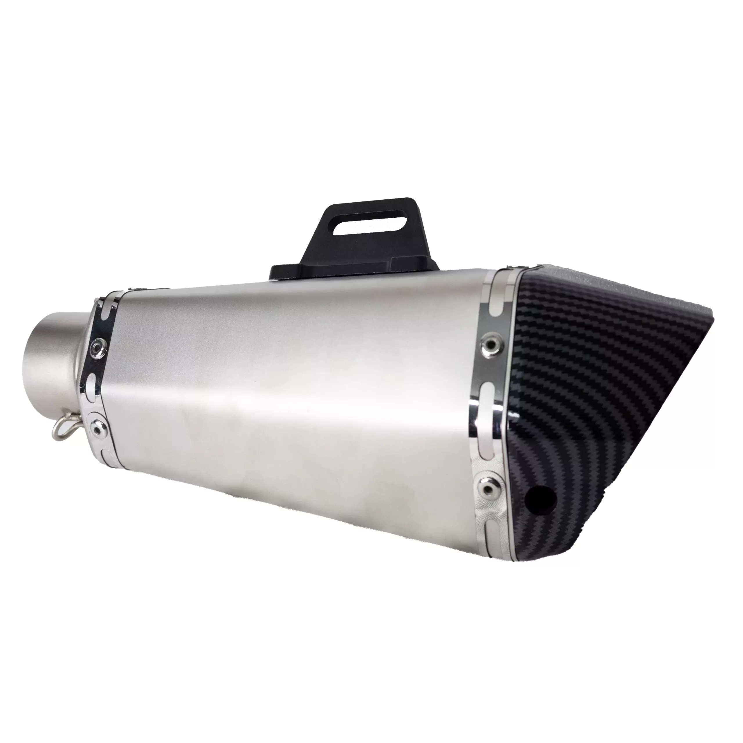 Escape Akrapovic - Punta Simil Fibra de Carbono - Gris 30cm - Imagen 2