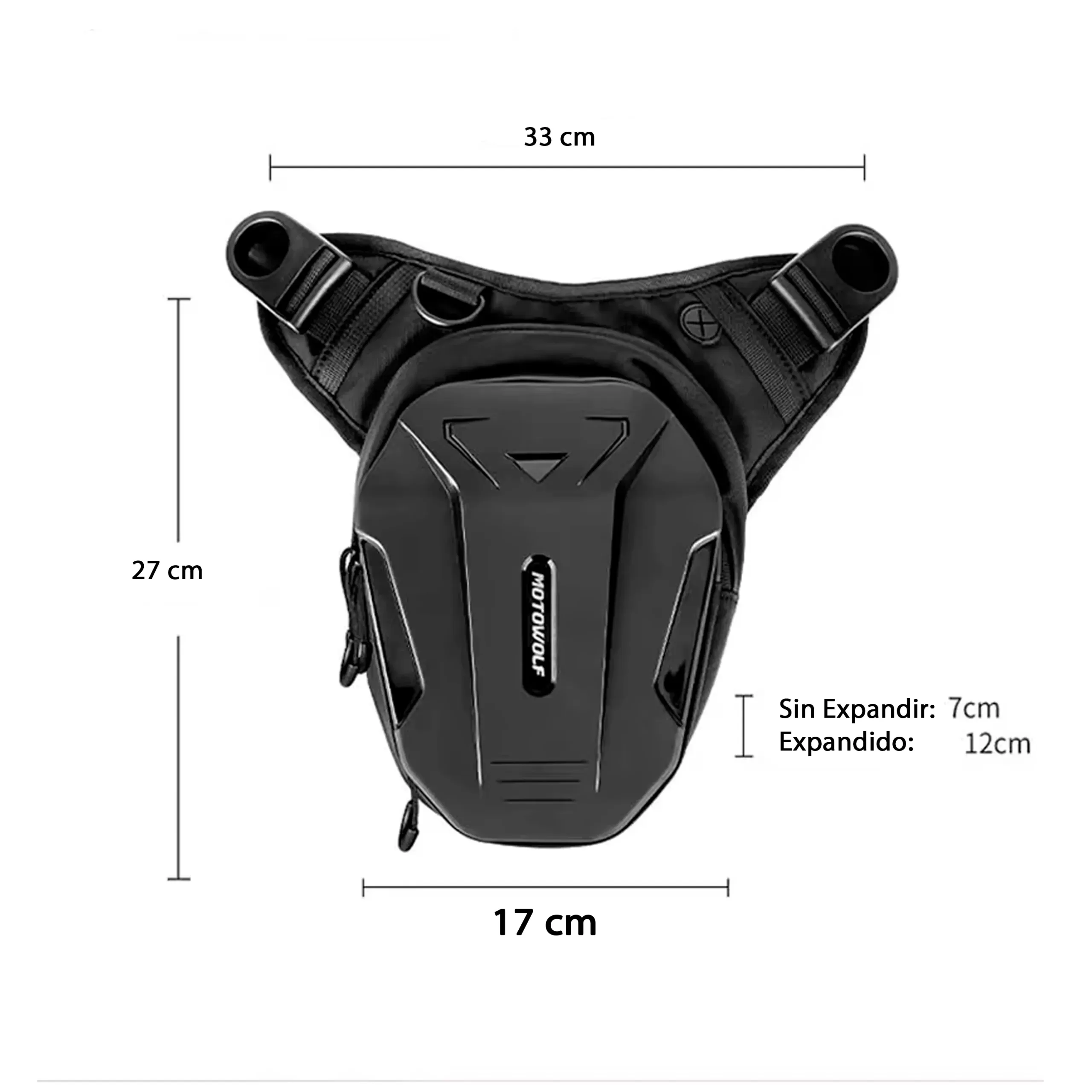 Bolso Muslero - Riñonera- Motowolf Semirigido - Imagen 3