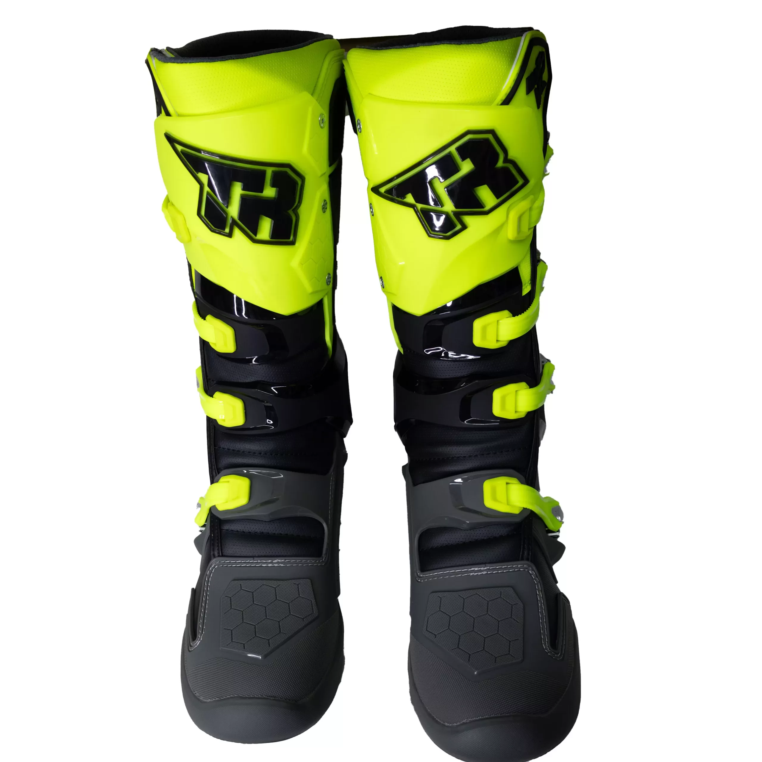 Botas Motocross Enduro Tiger Racing MX2 Pro - Gris/Amarillo - Imagen 6