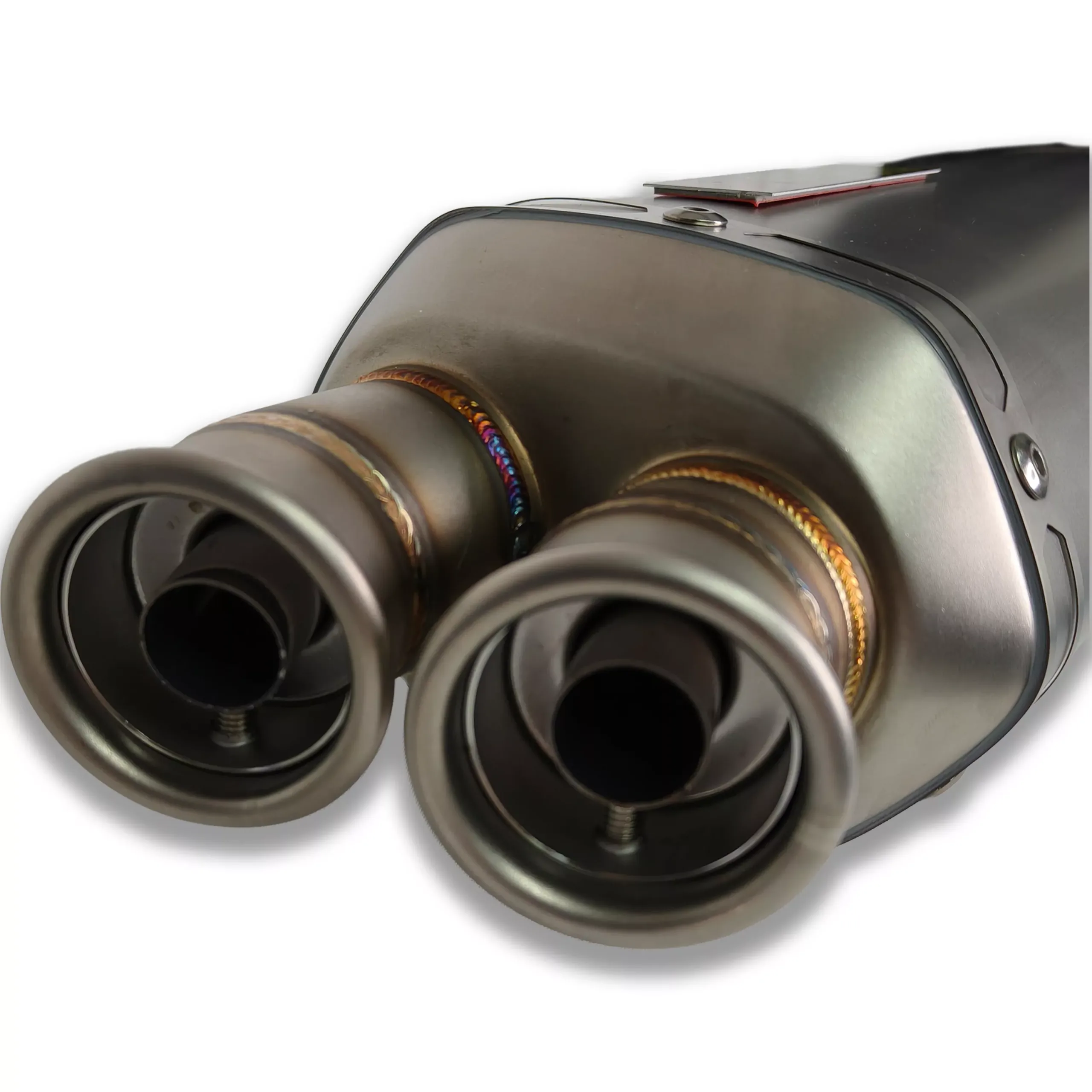 Escape Akrapovic - Doble Boquilla 47 cm - Plata - Imagen 4