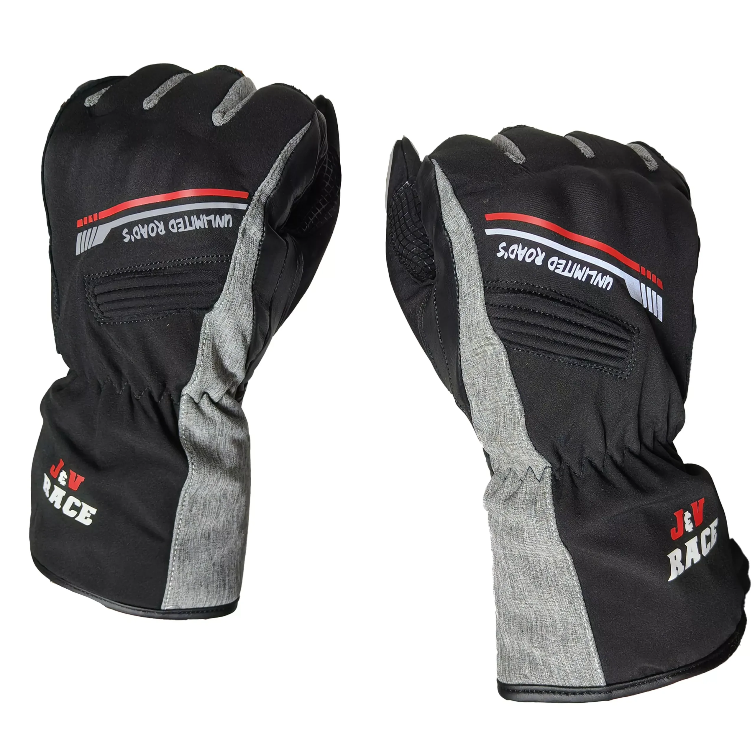 Guantes de Invierno JyV Race Frost - Negro/Gris - Imagen 3