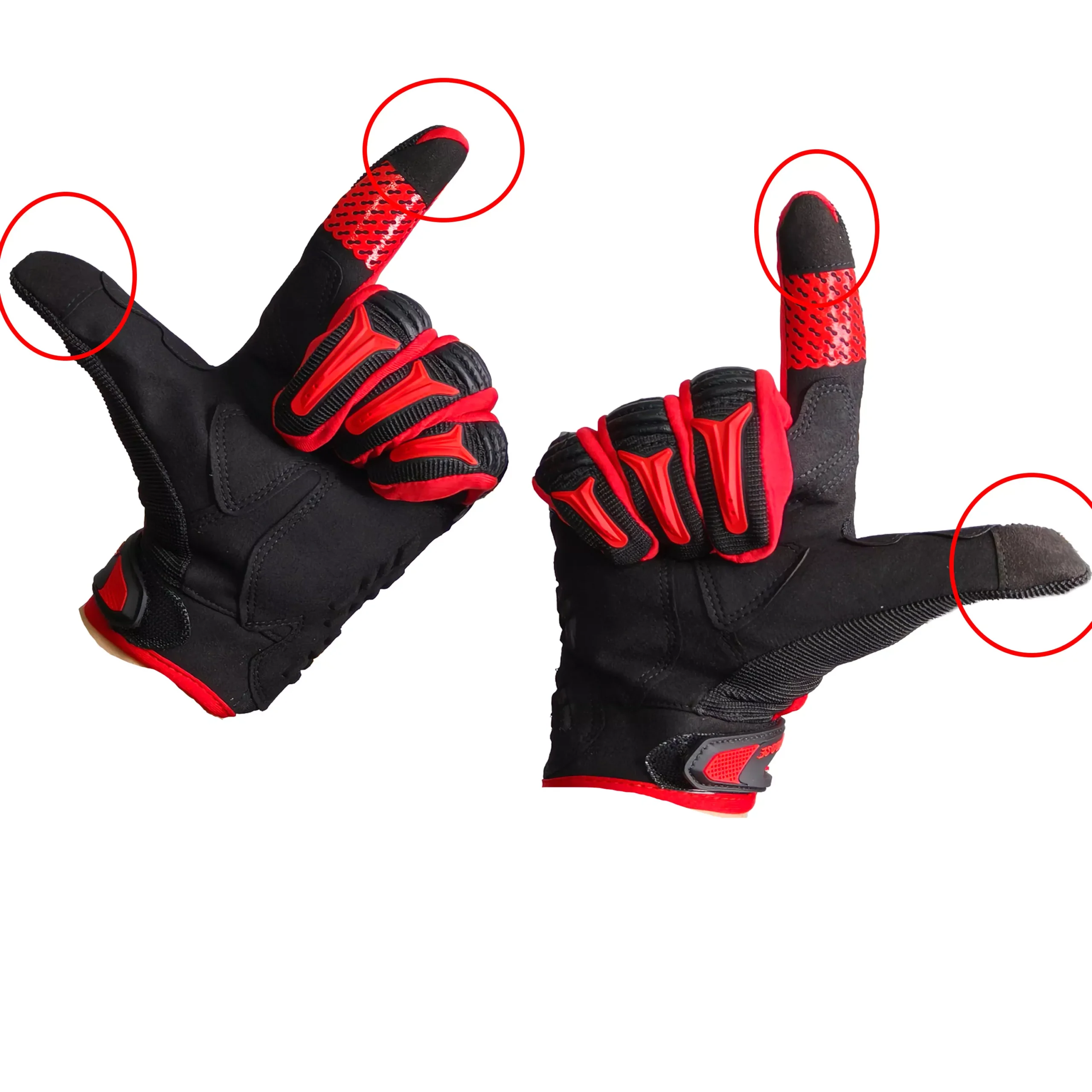 Guantes Fast Goose Con Protecciones - Enduro/Motocross - Imagen 3