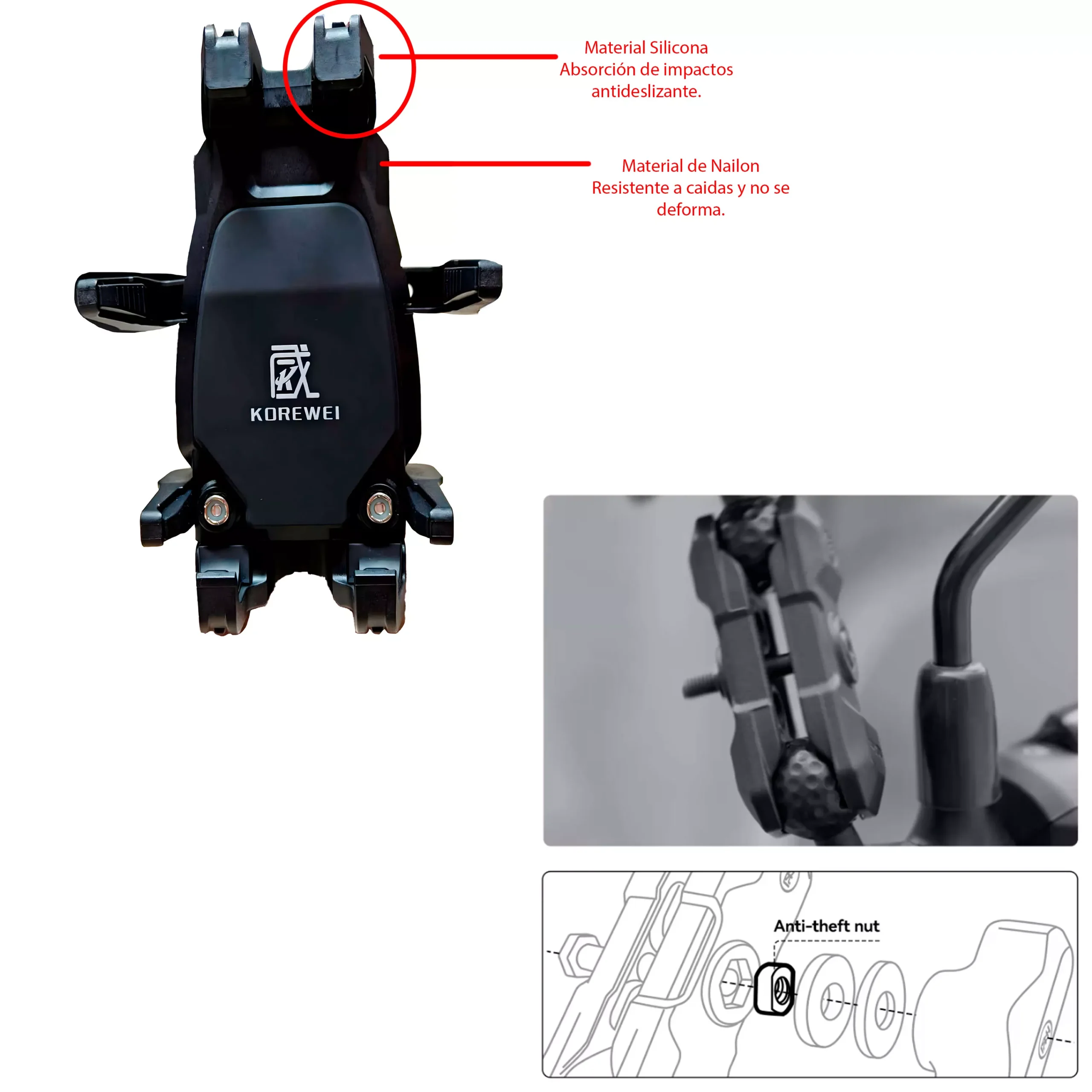 Soporte Para Celular Anti Vibración SG - Imagen 9