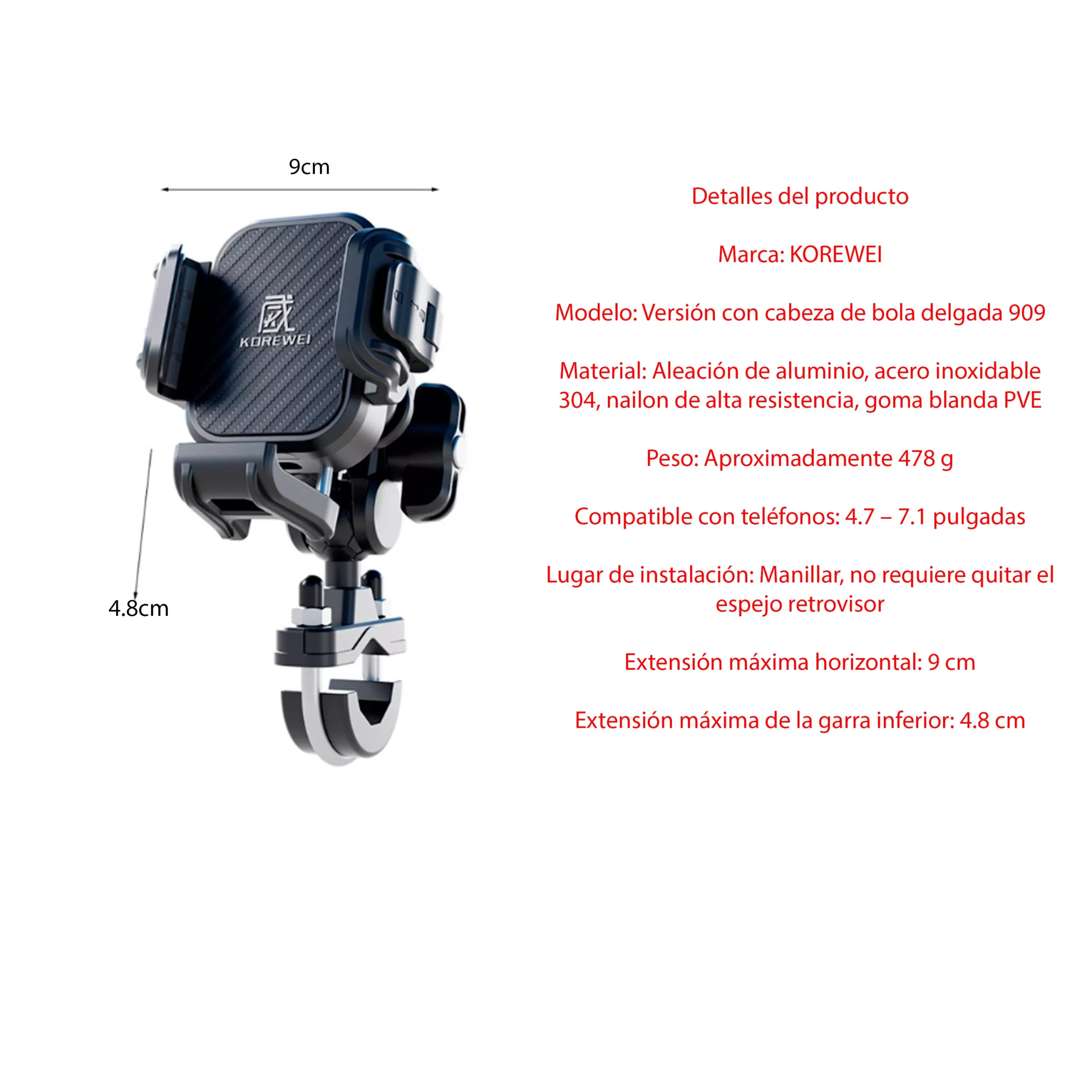 Soporte Para Celular Korewei - Imagen 9