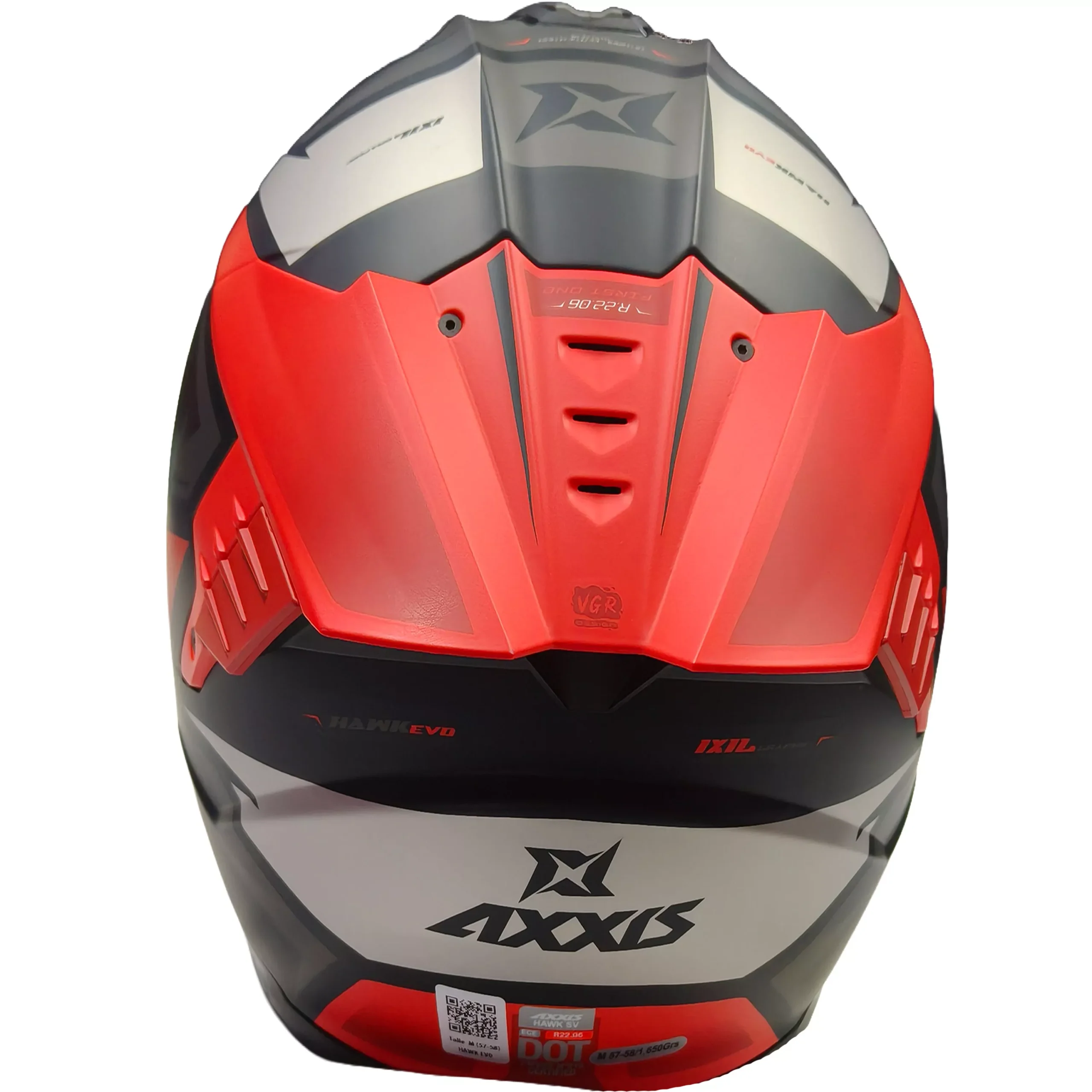 Casco Axxis Hawk SV EVO IXIL - Rojo - Imagen 4