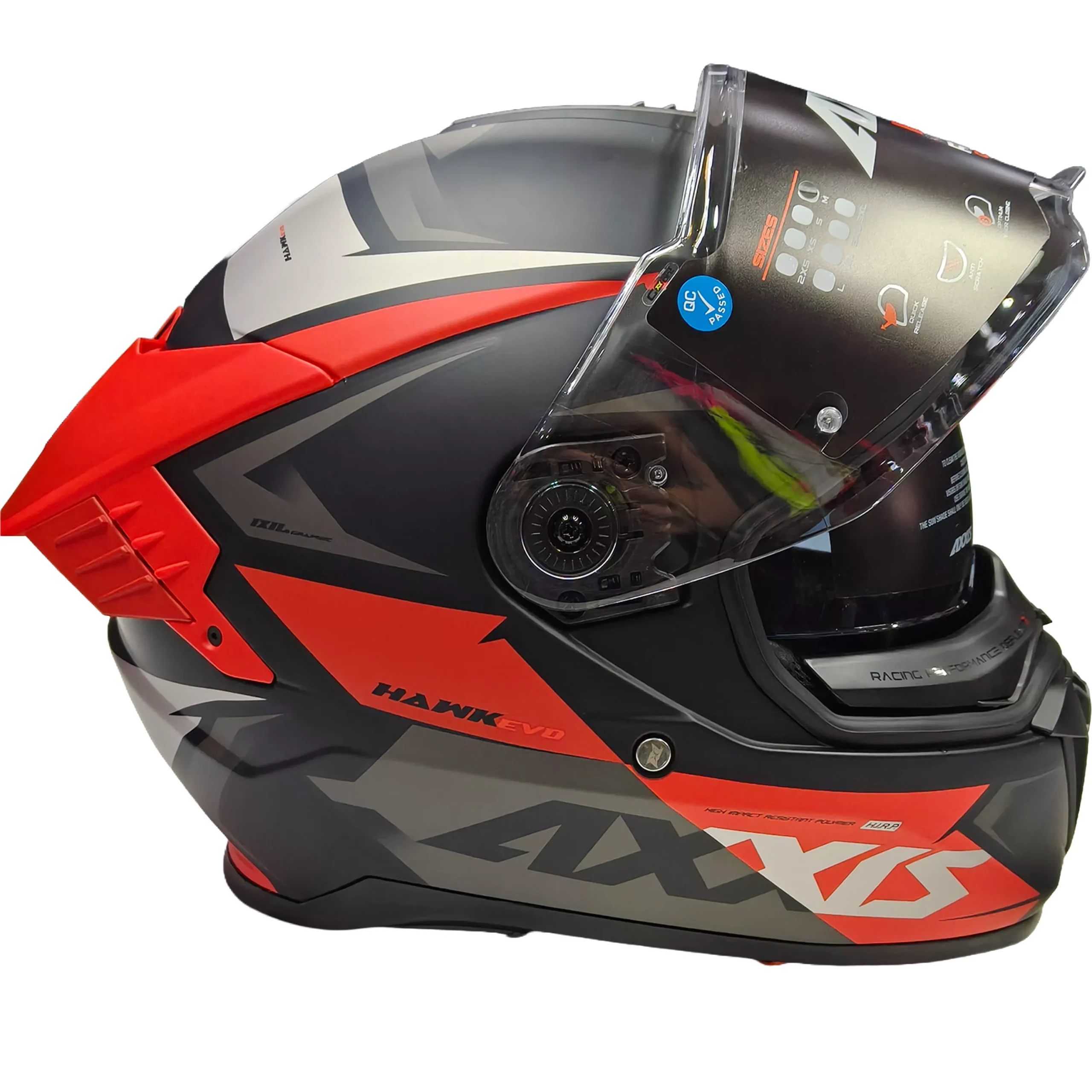 Casco Axxis Hawk SV EVO IXIL - Rojo
