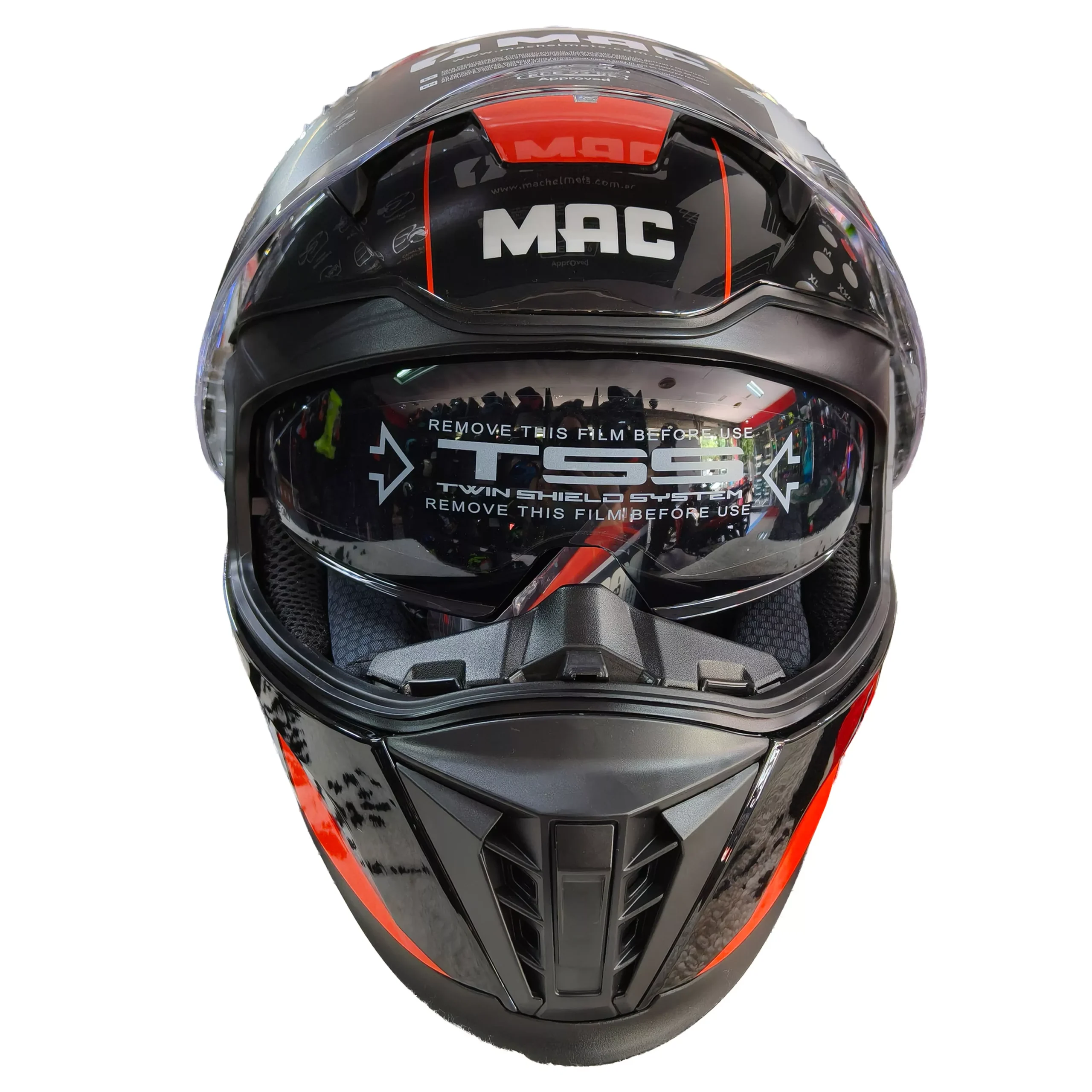 Casco Mac Force Dynamo - Negro/Rojo - Imagen 4