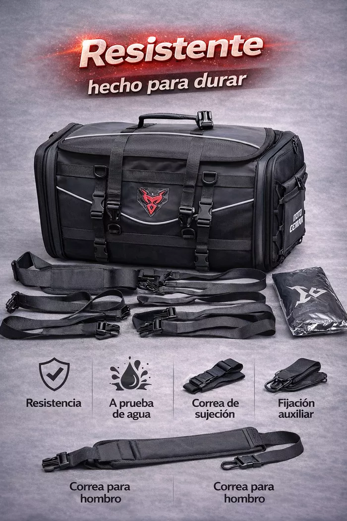 Bolso de Viaje Cola 65L - Motocentric - Imagen 2
