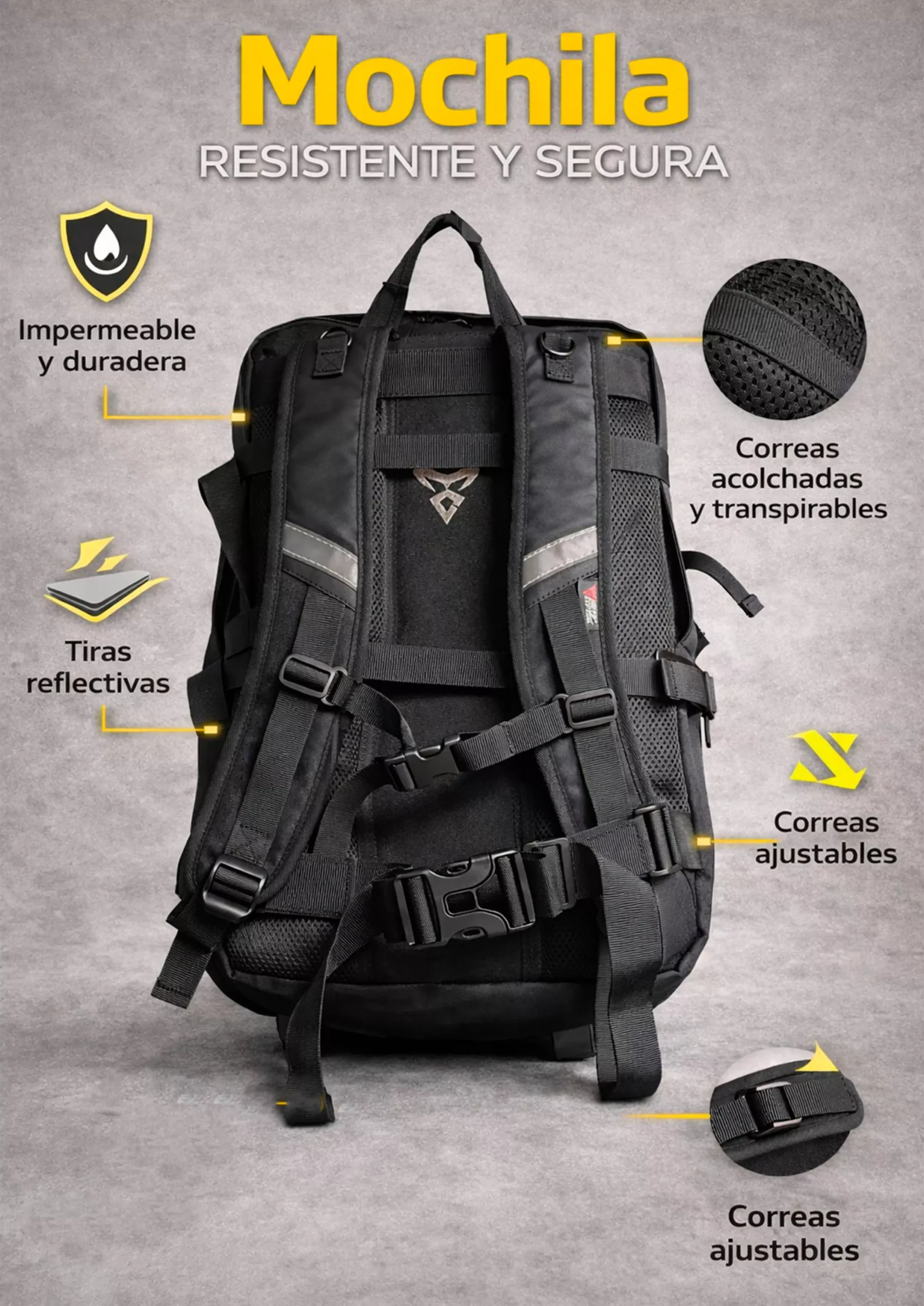 Mochila Multiuso De Viaje 0108 - Imagen 5
