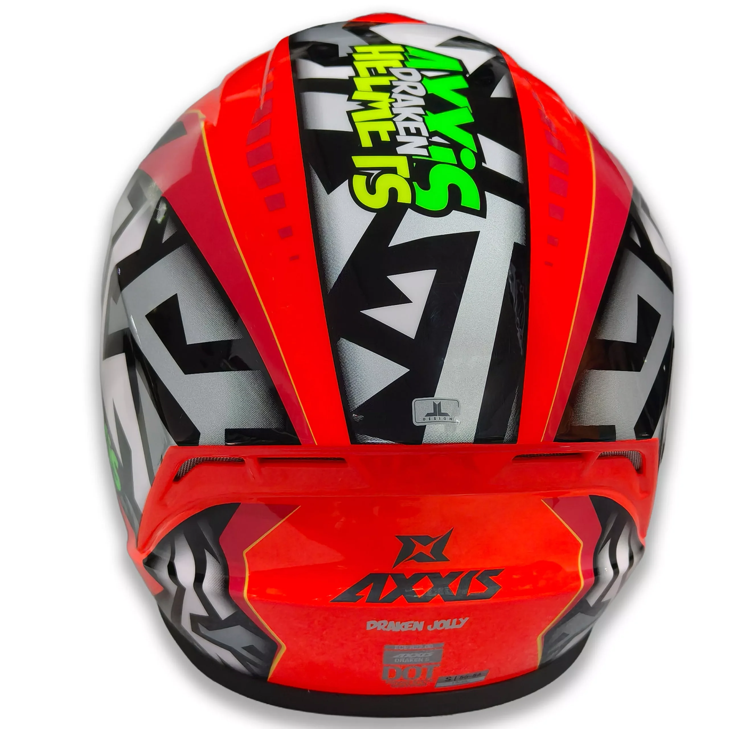 Casco Axxis Draken Jolly - Rojo Brillo - Imagen 4