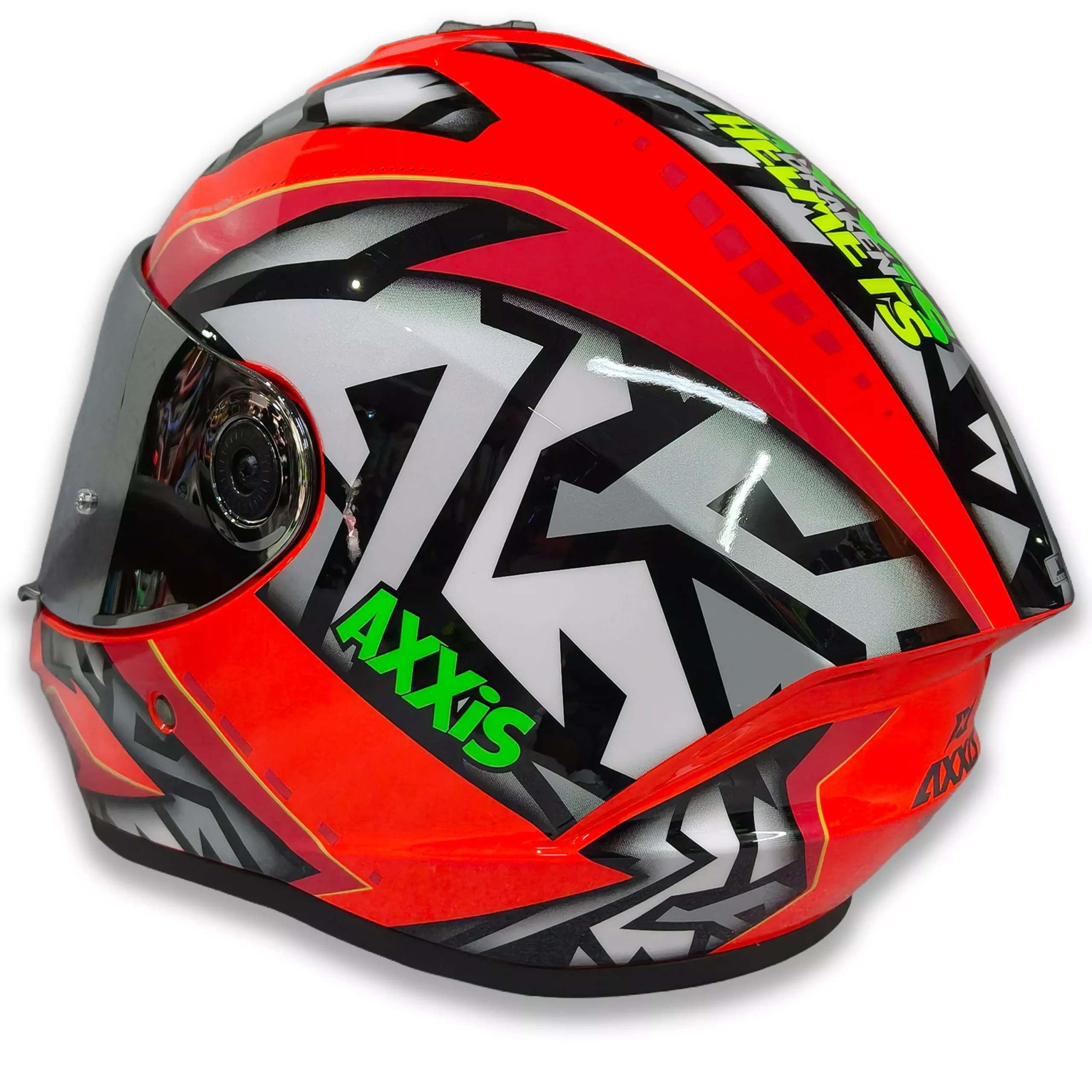 Casco Axxis Draken Jolly - Rojo Brillo - Imagen 5