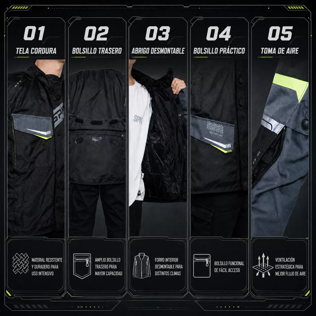 Campera de Invierno Spektor Nomad - Negro/Gris - Imagen 2