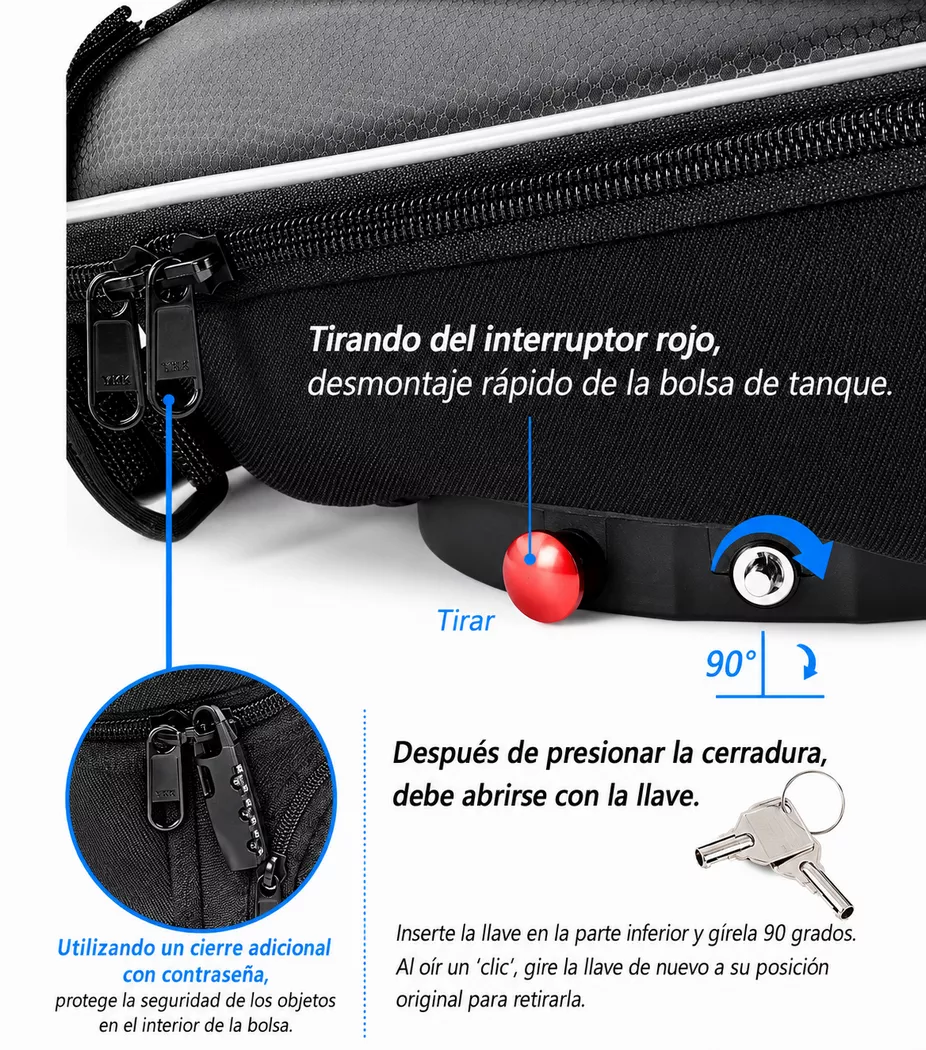 Bolso Para Tanque Cucyma Kawasaki - Imagen 7