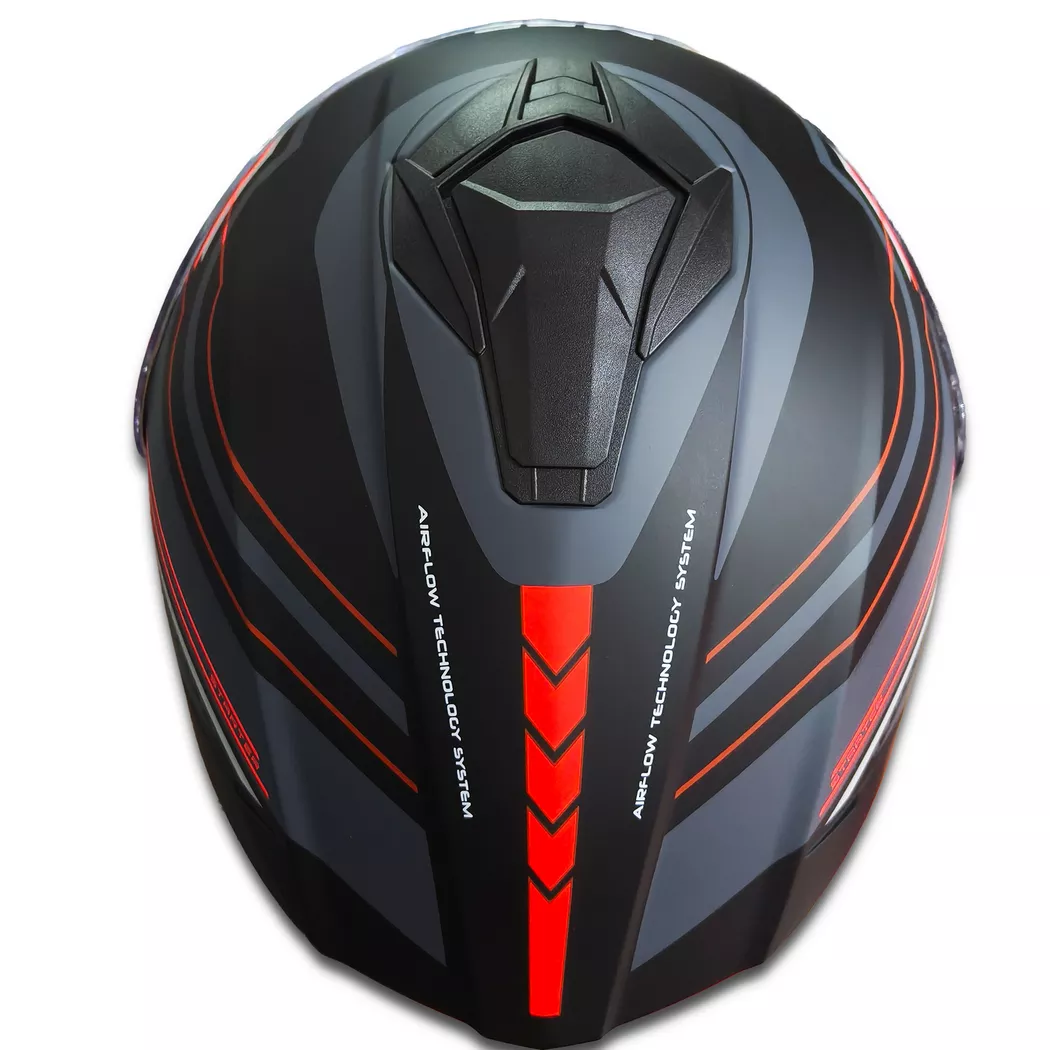 Casco MAC Starter - Renner - Gris/Rojo - Imagen 4