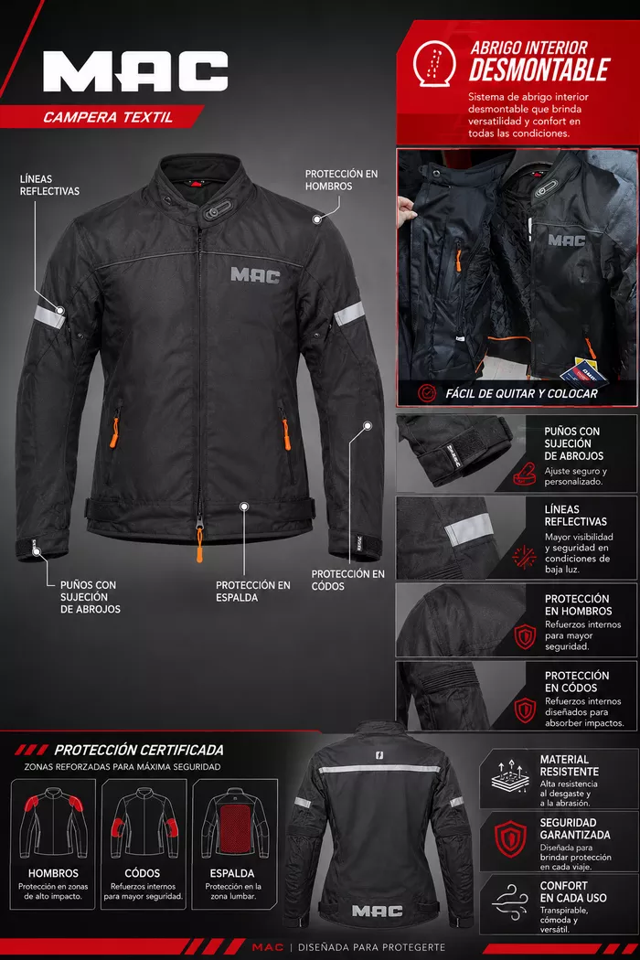 Campera Mac Cardinal Mujer - Imagen 3