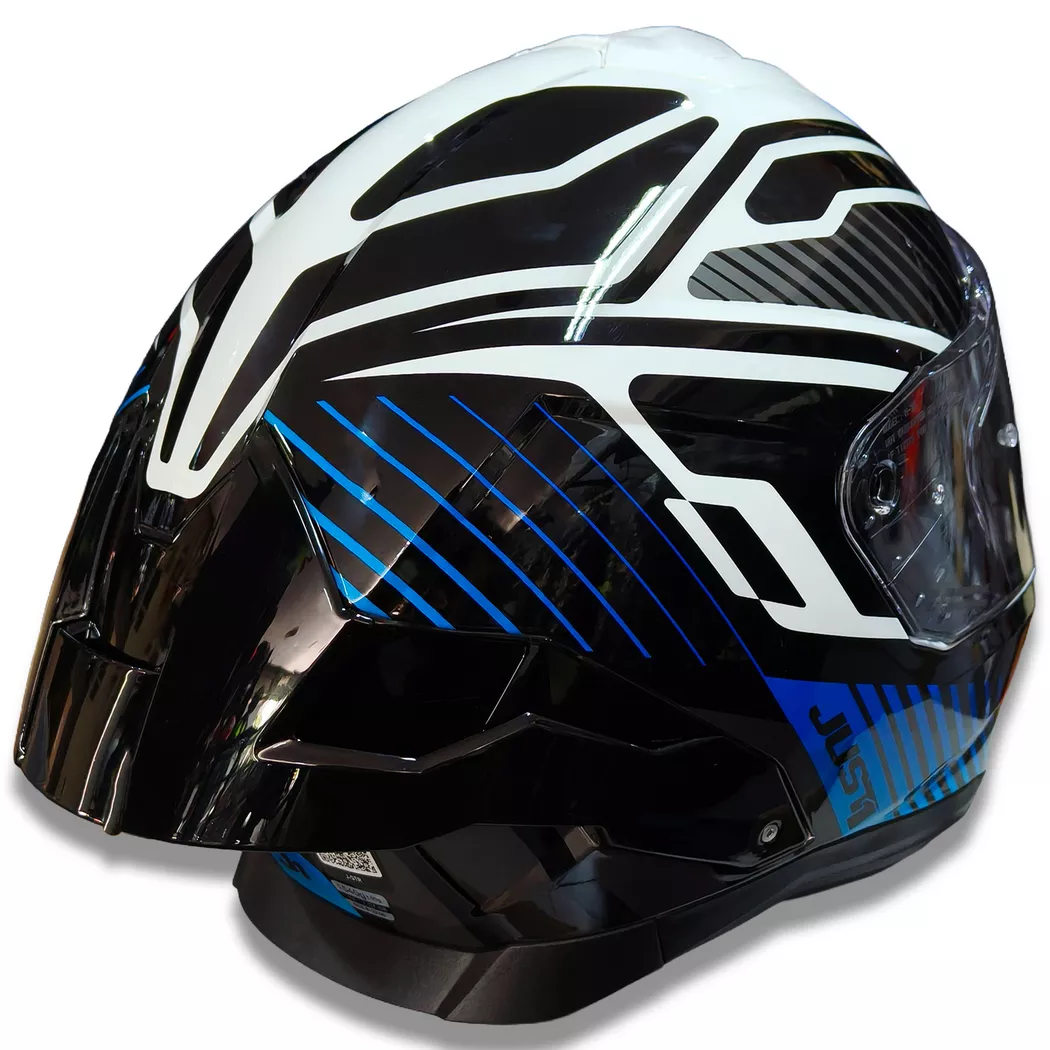Casco Just 1 - STR - Tactical - Azul/Blanco - Imagen 2