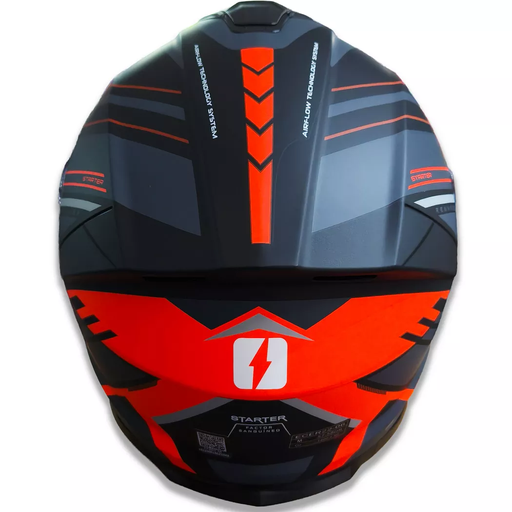 Casco MAC Starter - Renner - Gris/Rojo - Imagen 5