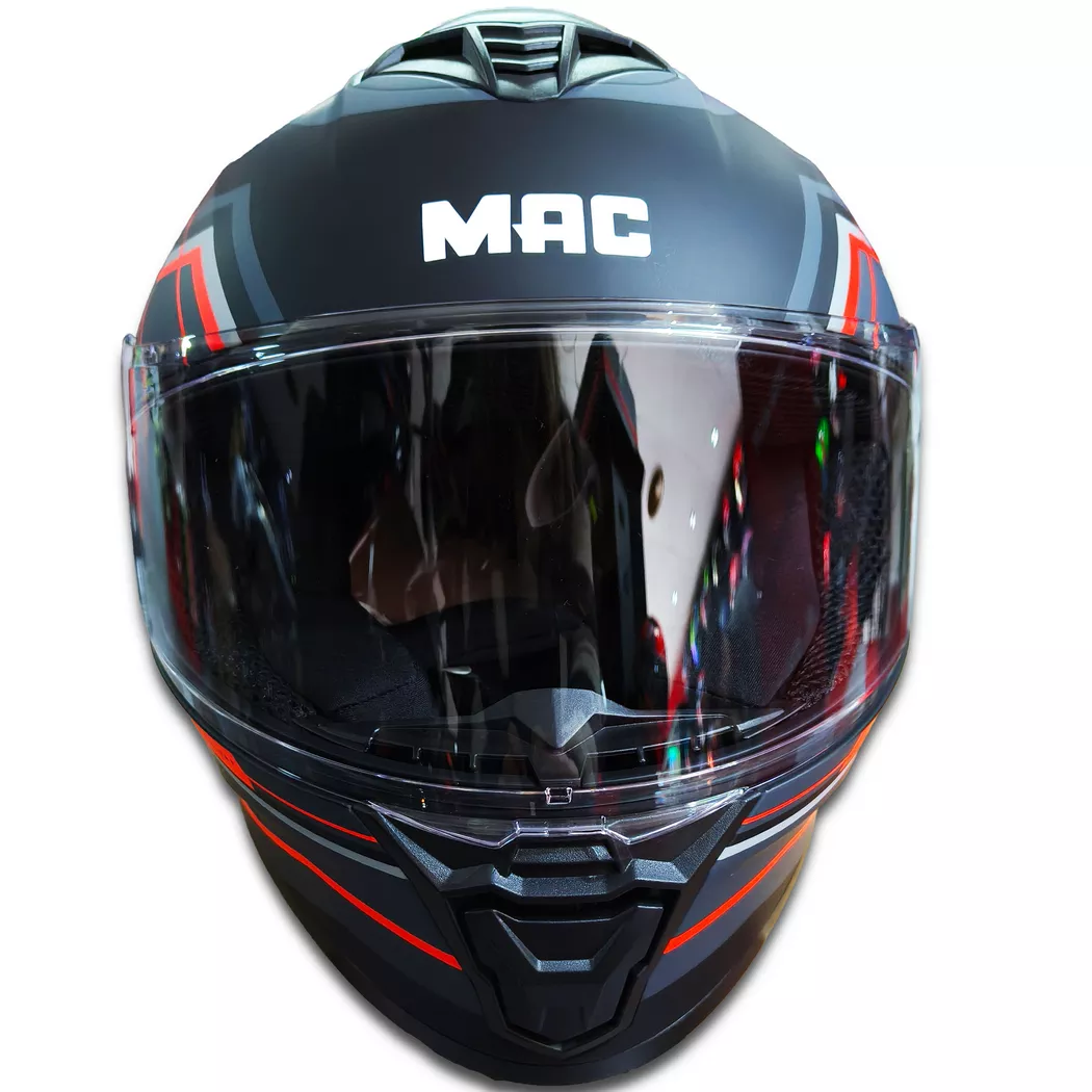 Casco MAC Starter - Renner - Gris/Rojo - Imagen 2