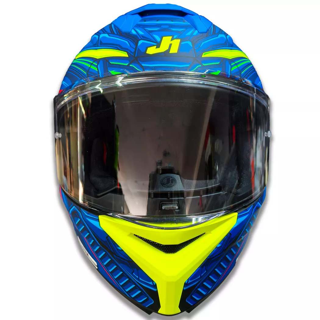 Casco Just 1 - STR - Titan - Azul/Rojo - Imagen 7