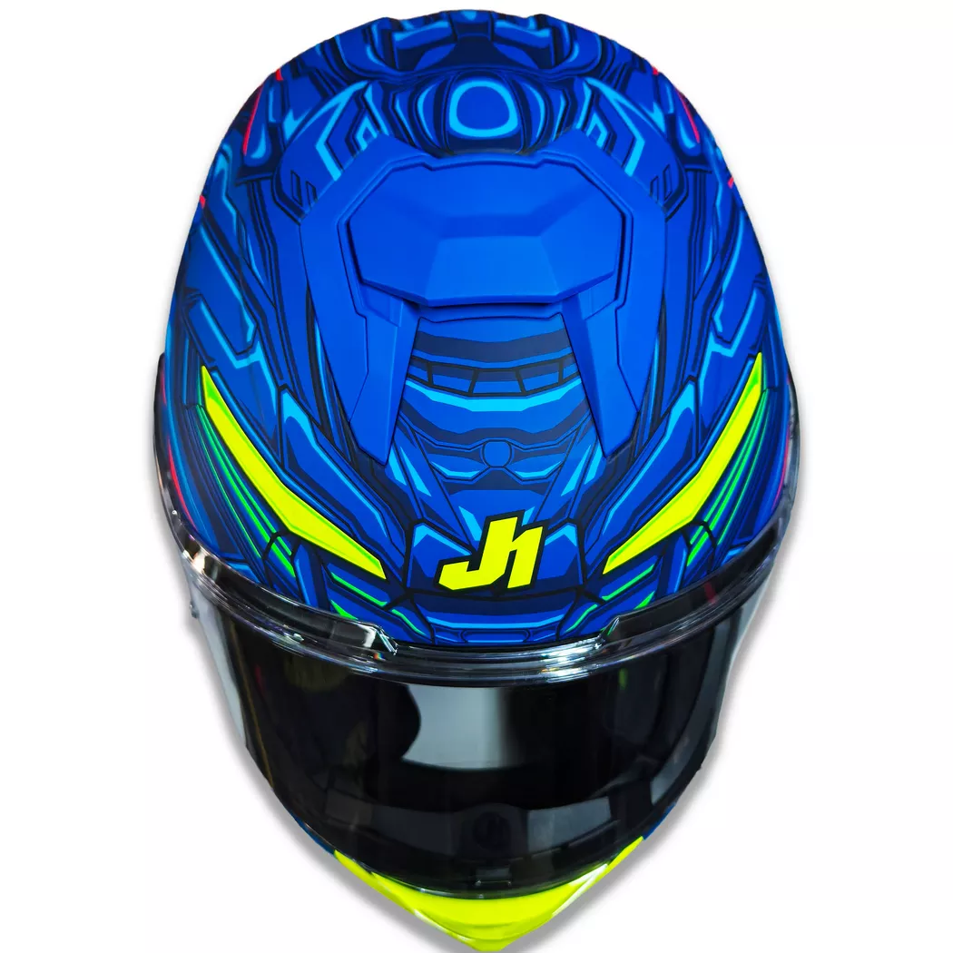 Casco Just 1 - STR - Titan - Azul/Rojo - Imagen 2